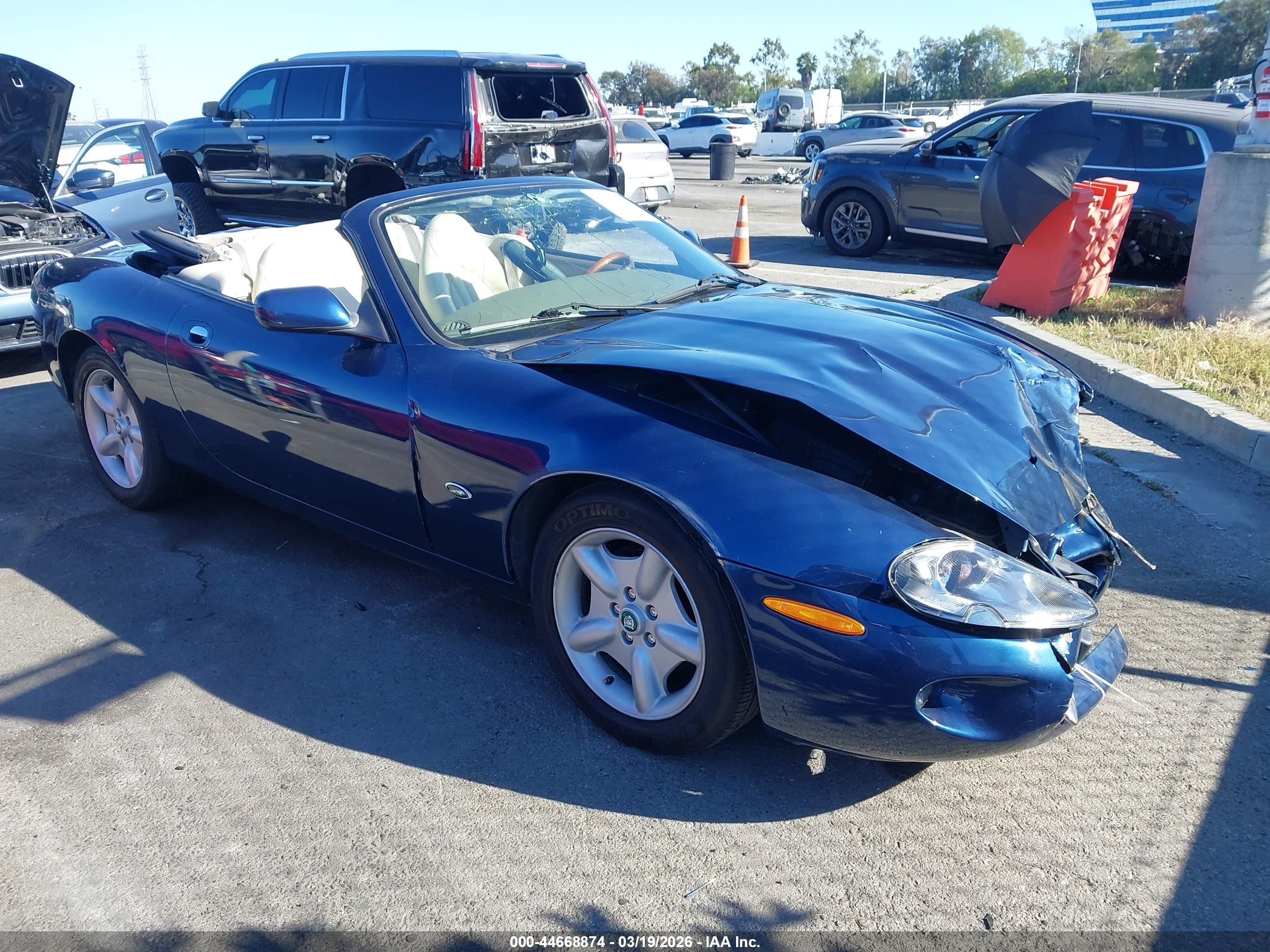 1997 Jaguar Xk8   Blue vin: SAJGX2746VC015947