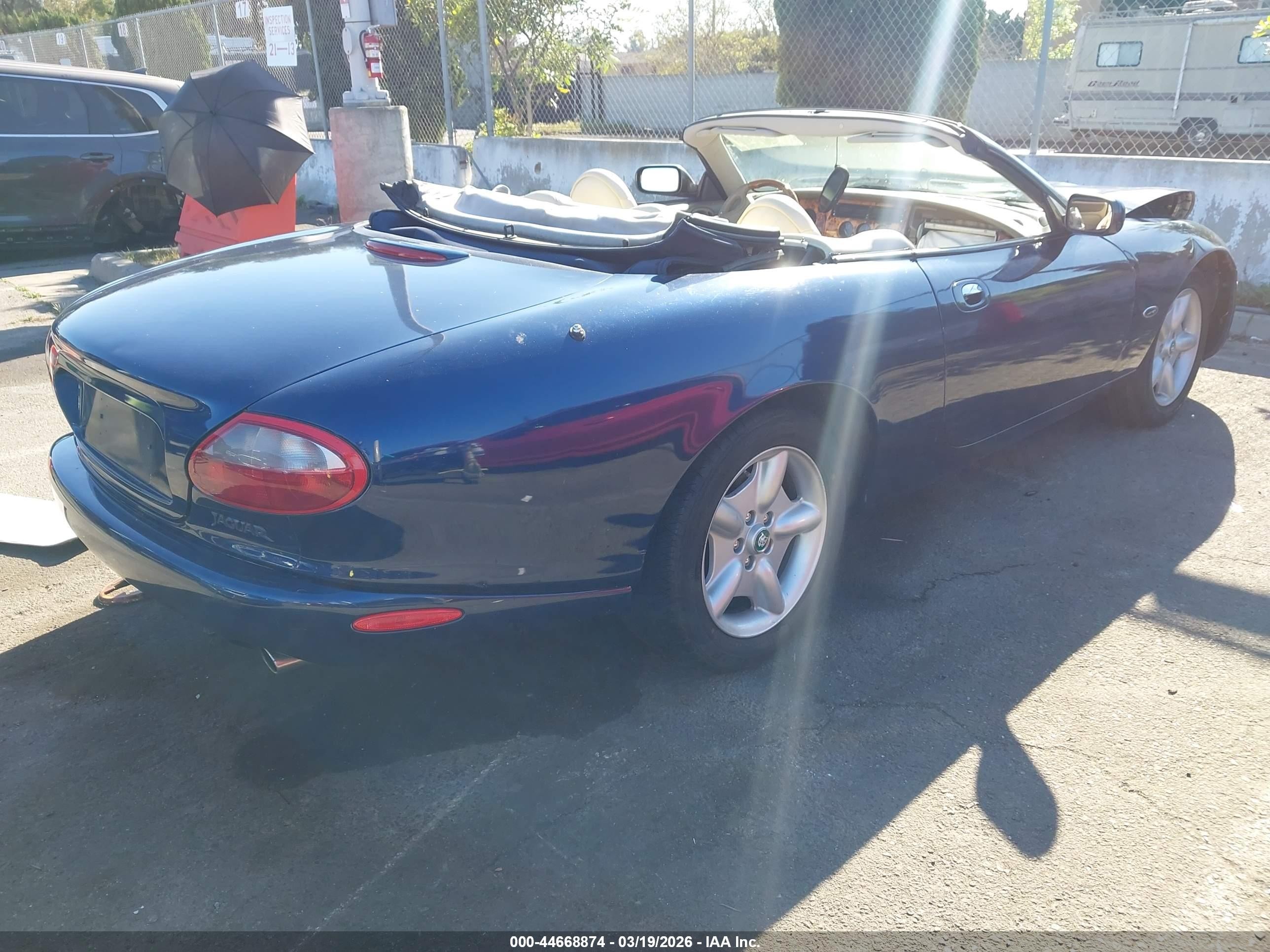1997 Jaguar Xk8   Blue vin: SAJGX2746VC015947