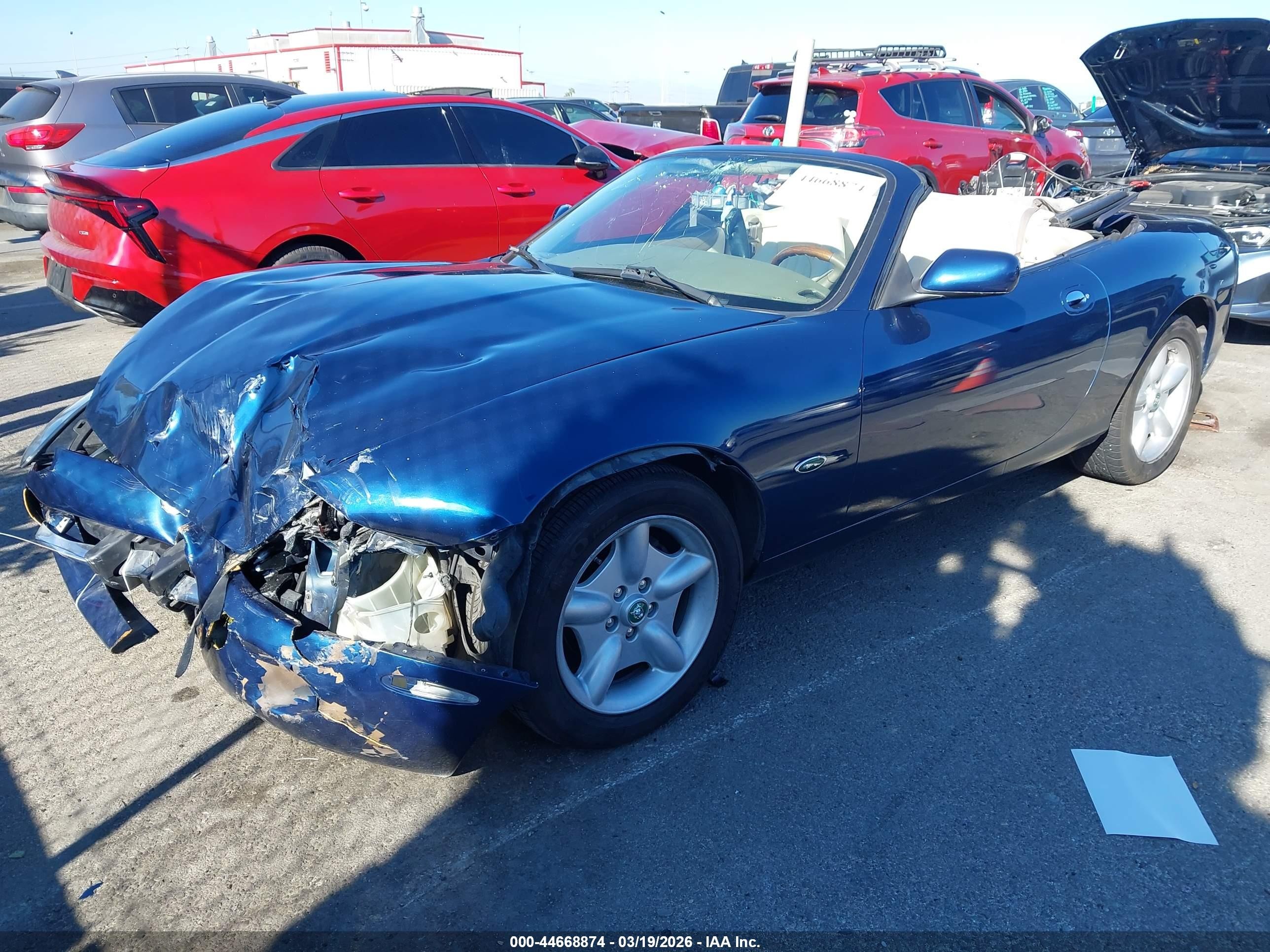 1997 Jaguar Xk8   Blue vin: SAJGX2746VC015947