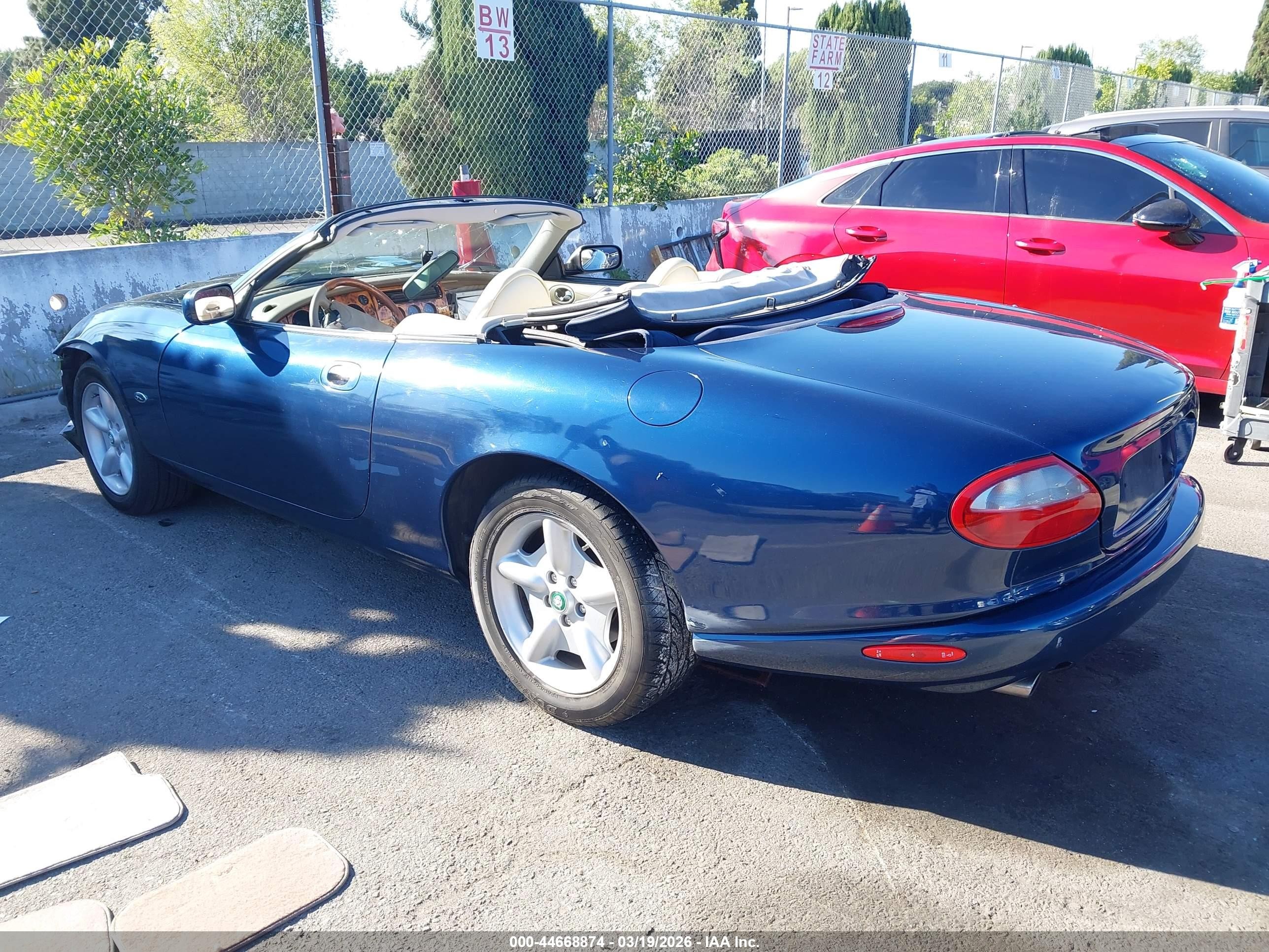 1997 Jaguar Xk8   Blue vin: SAJGX2746VC015947