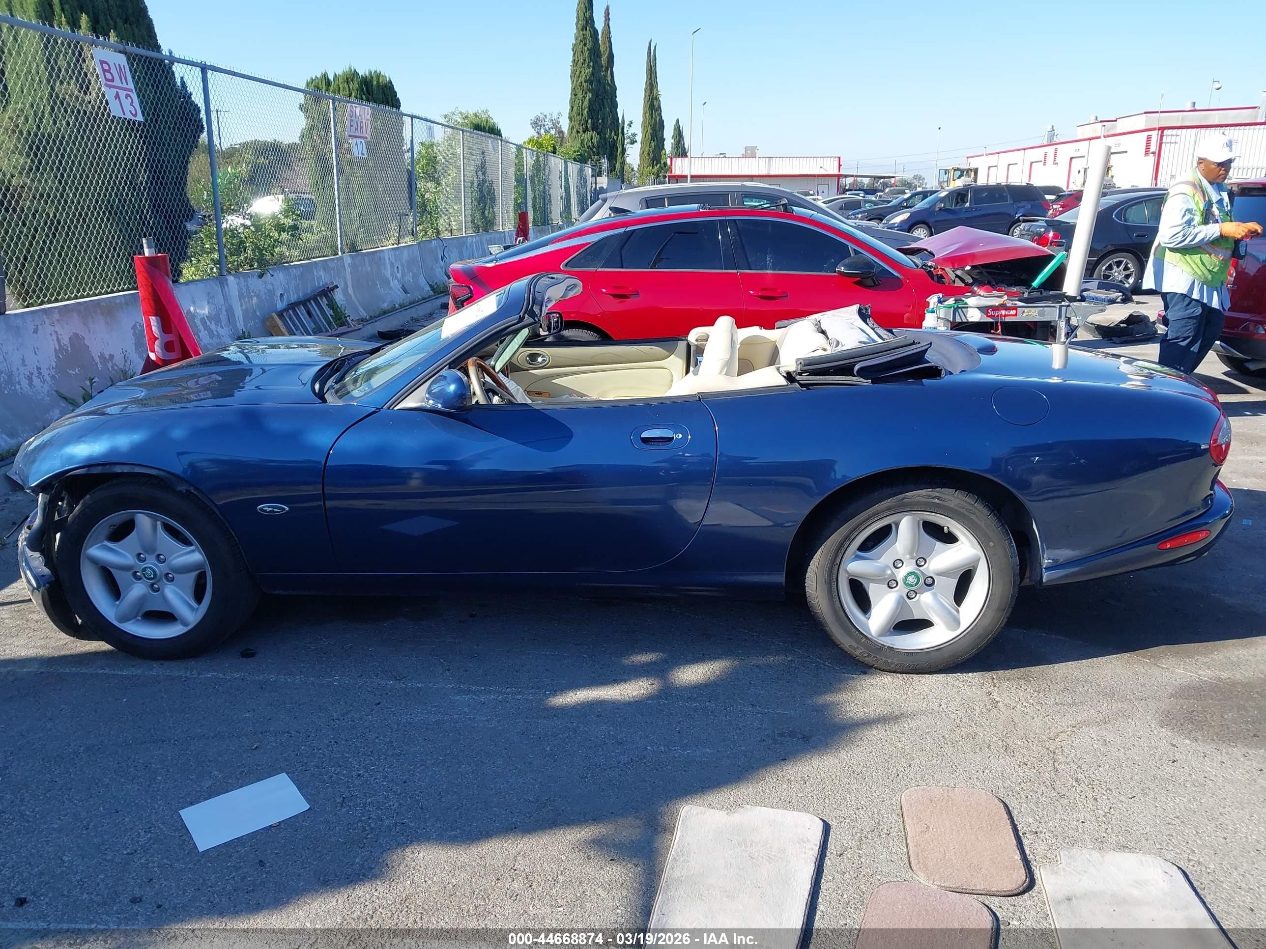 1997 Jaguar Xk8   Blue vin: SAJGX2746VC015947