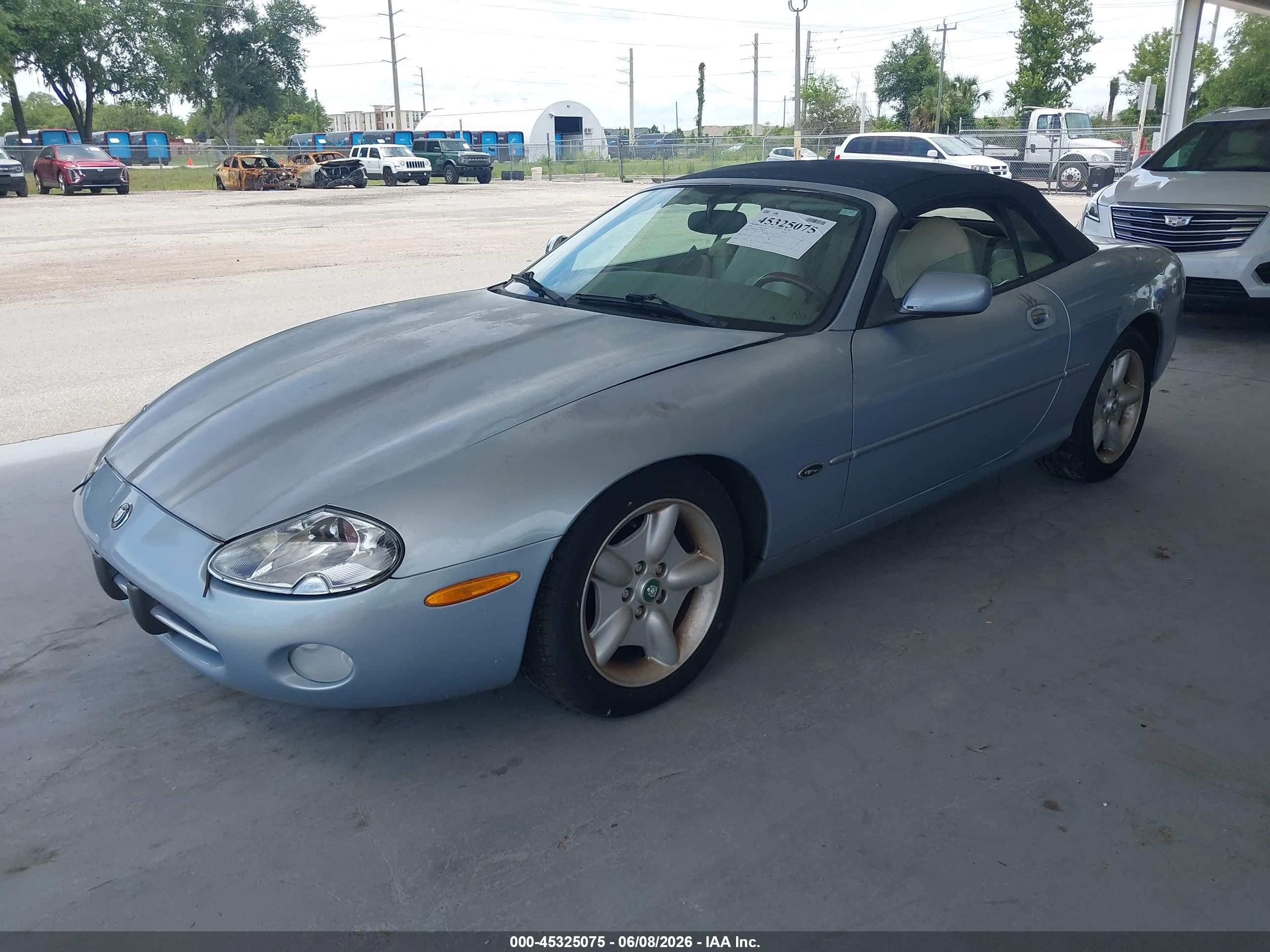 1997 Jaguar Xk8   Light Blue vin: SAJGX2749VC013559