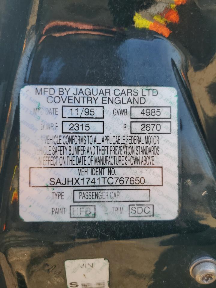 1996 Jaguar Xj6 Green vin: SAJHX1741TC767650