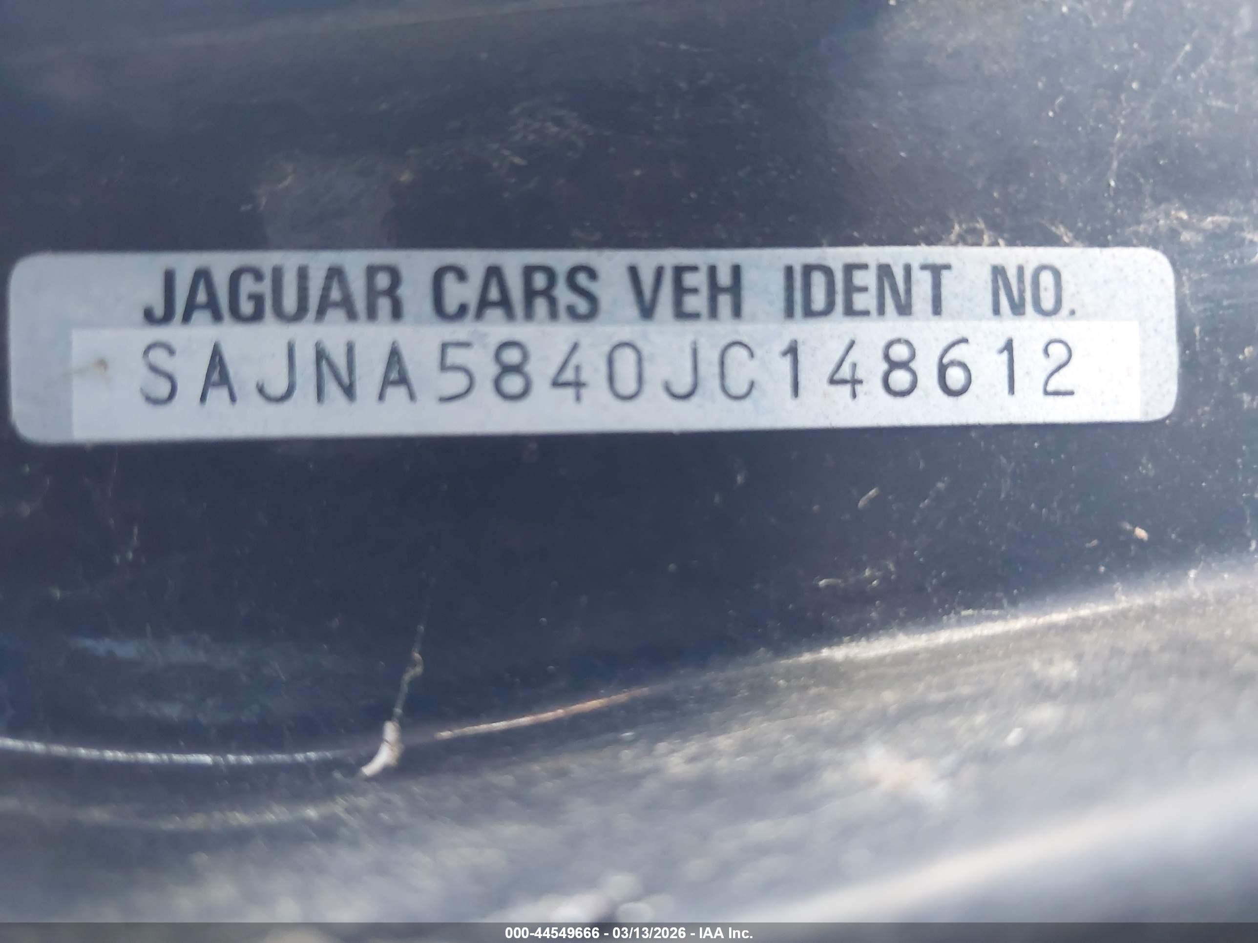 1988 Jaguar Xjs   Black vin: SAJNA5840JC148612