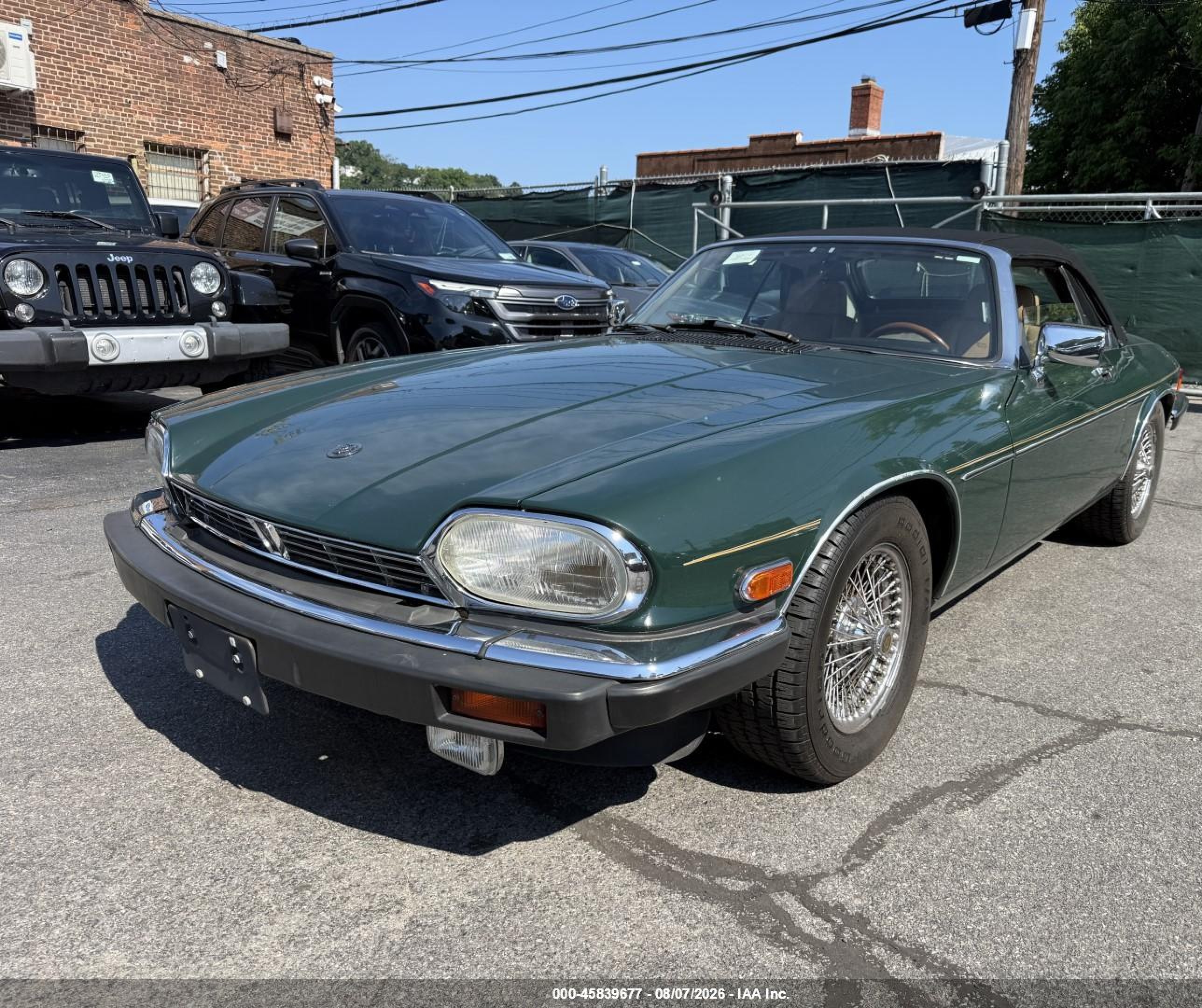 1989 Jaguar Xjs   Green vin: SAJNV4841KC157397