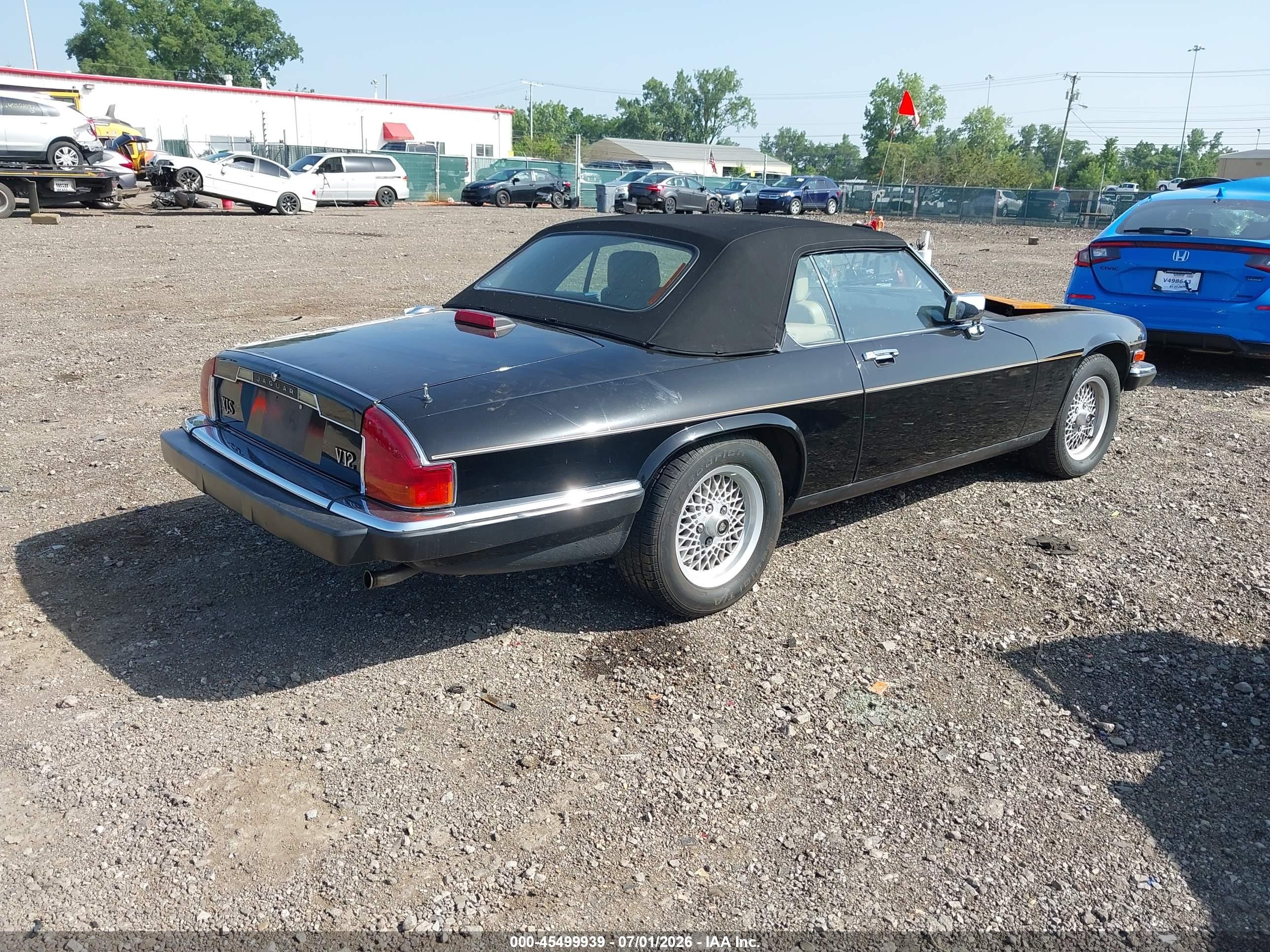 1989 Jaguar Xjs   Черный vin: SAJNV4844KC163601