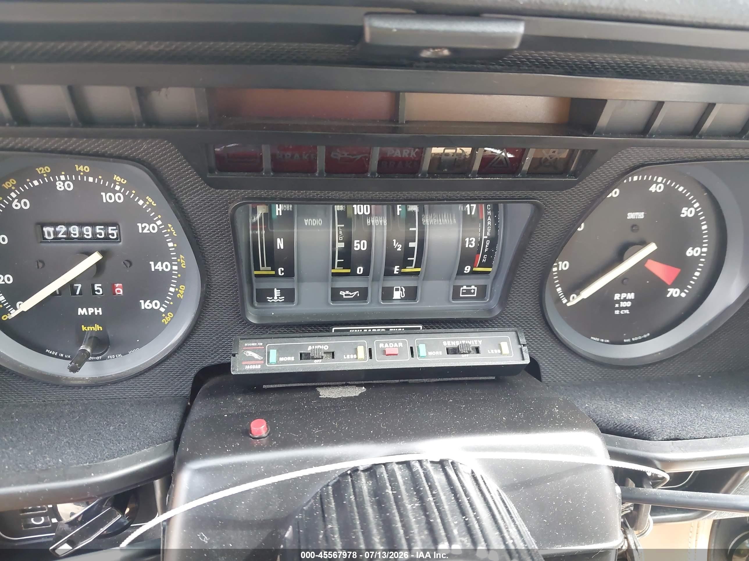 1986 Jaguar Xjs   Синий vin: SAJNV5842GC126964