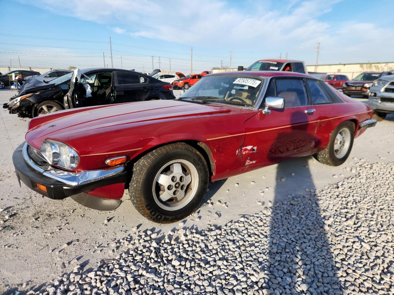 1988 Jaguar Xjs Red vin: SAJNV5842JC139236