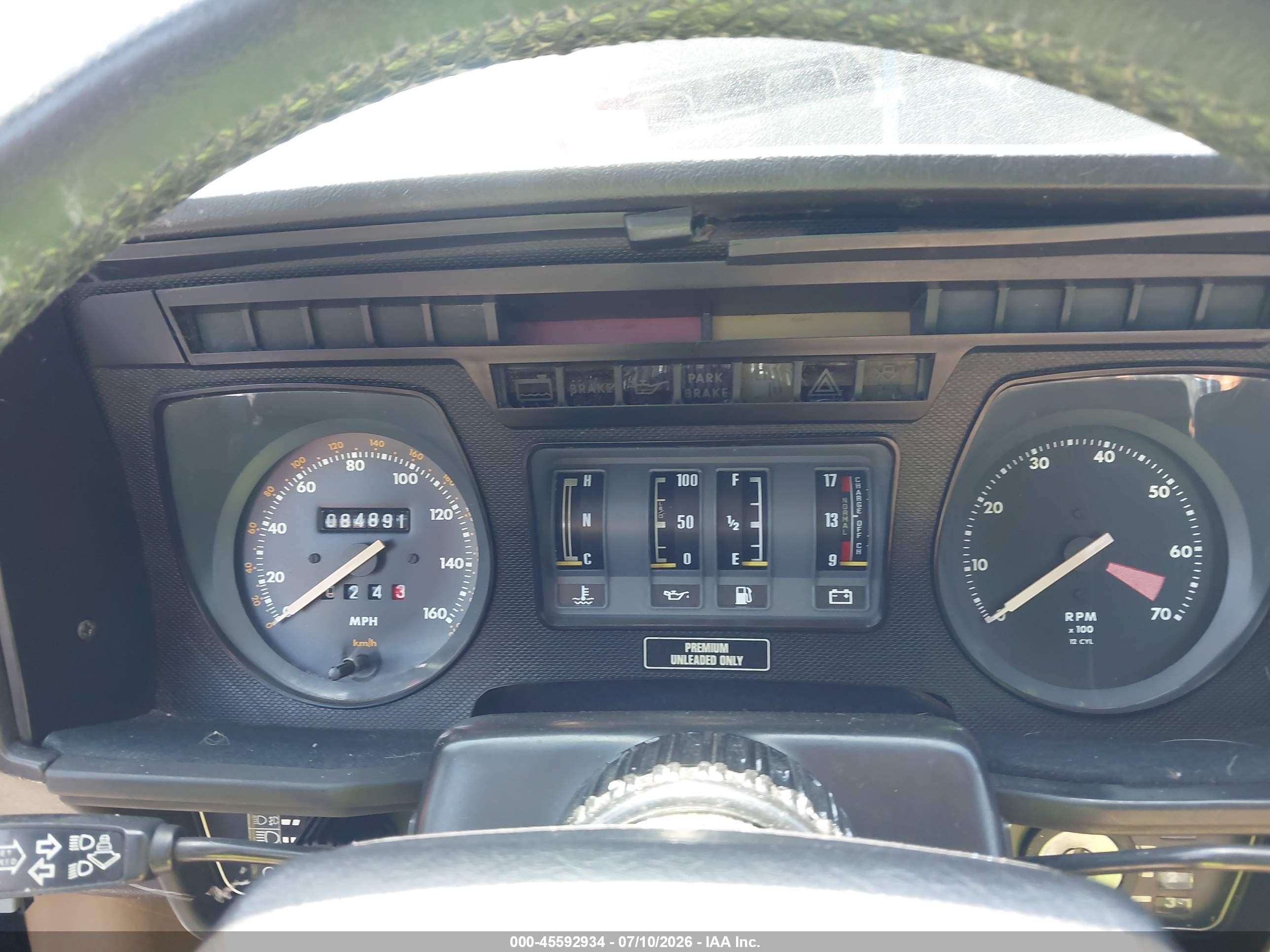 1989 Jaguar Xjs   Красный vin: SAJNY5843KC162727