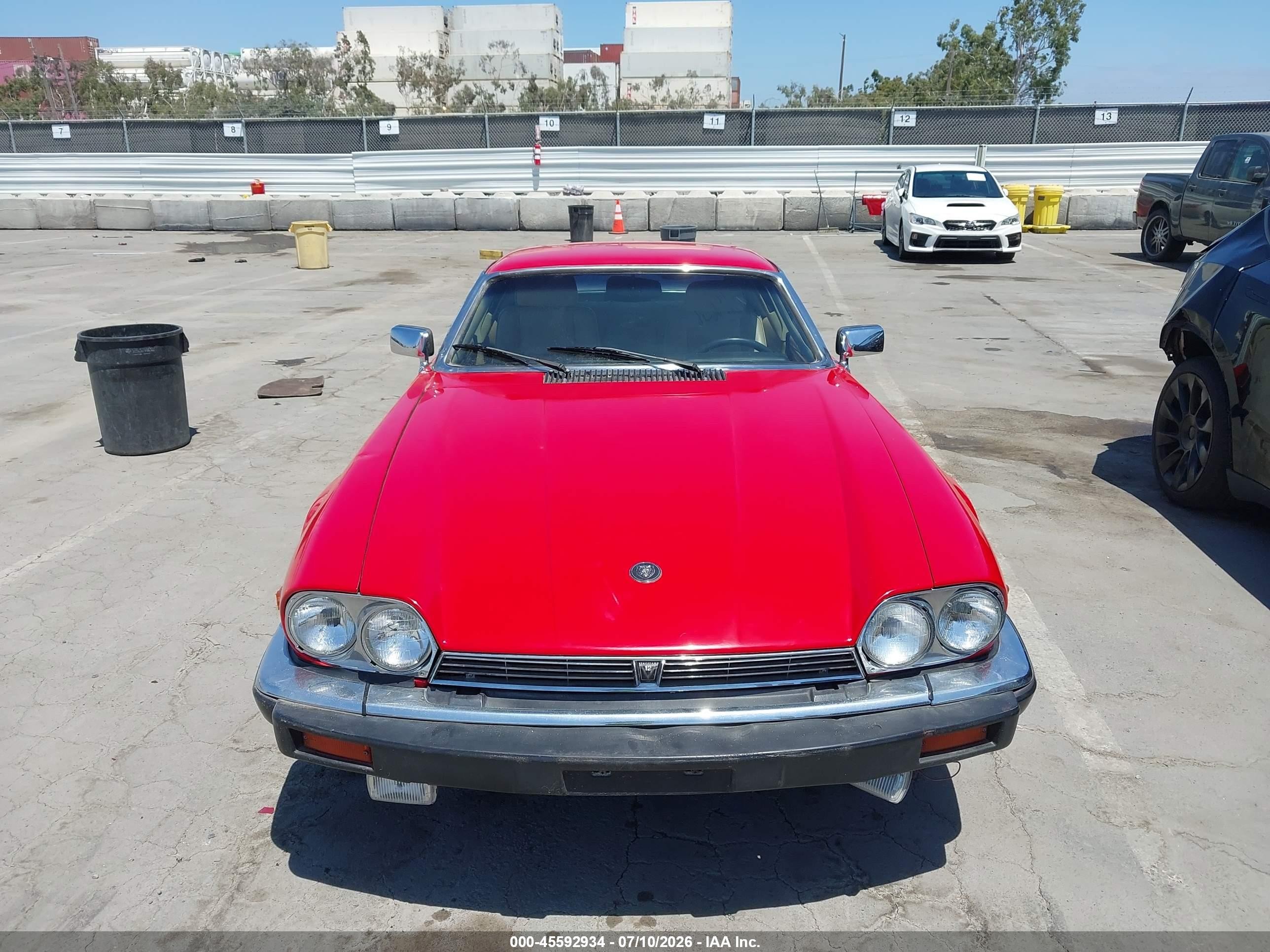 1989 Jaguar Xjs   Красный vin: SAJNY5843KC162727