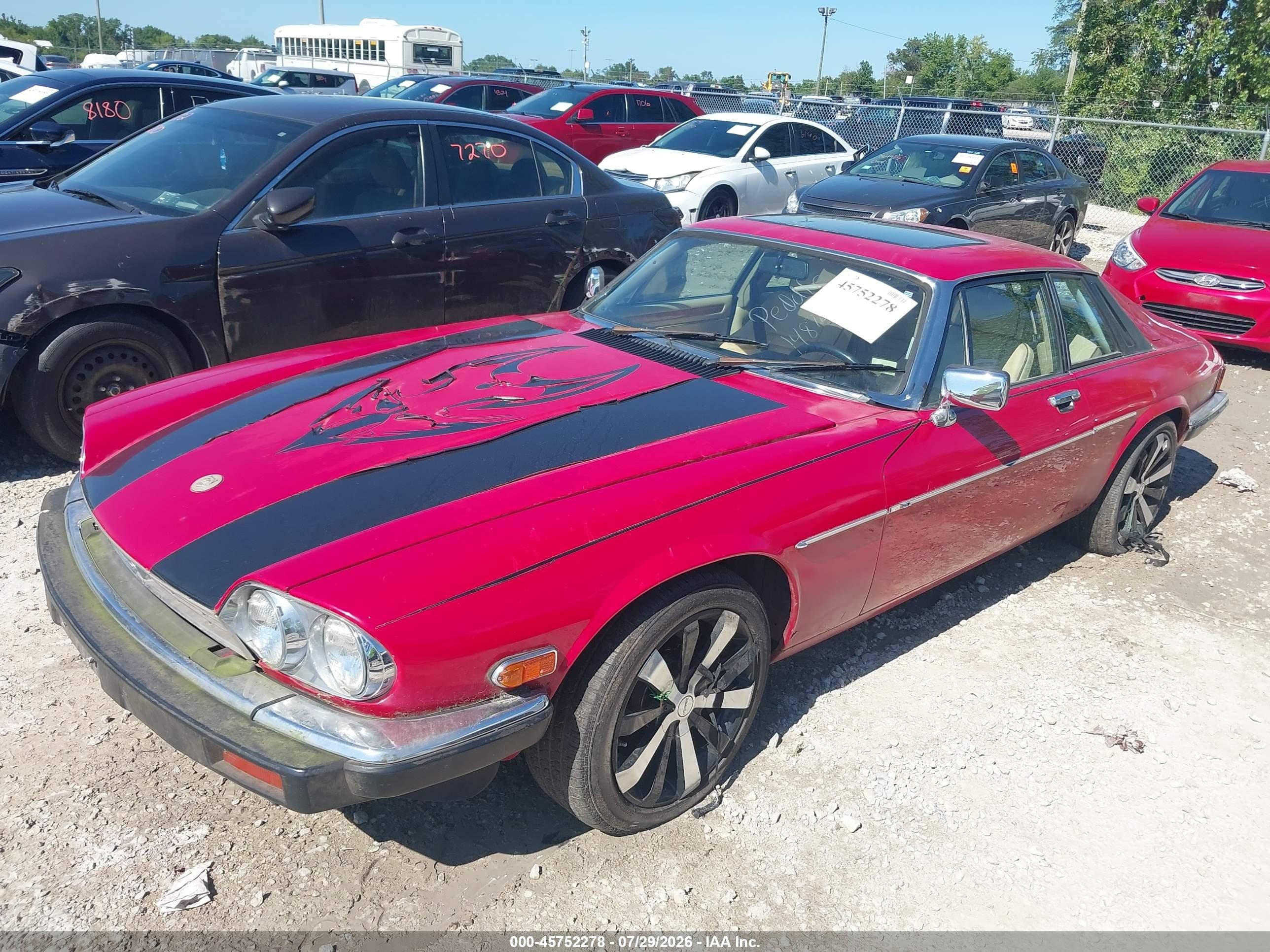 1989 Jaguar Xjs Collection Rouge Красный vin: SAJTY5840KC163356