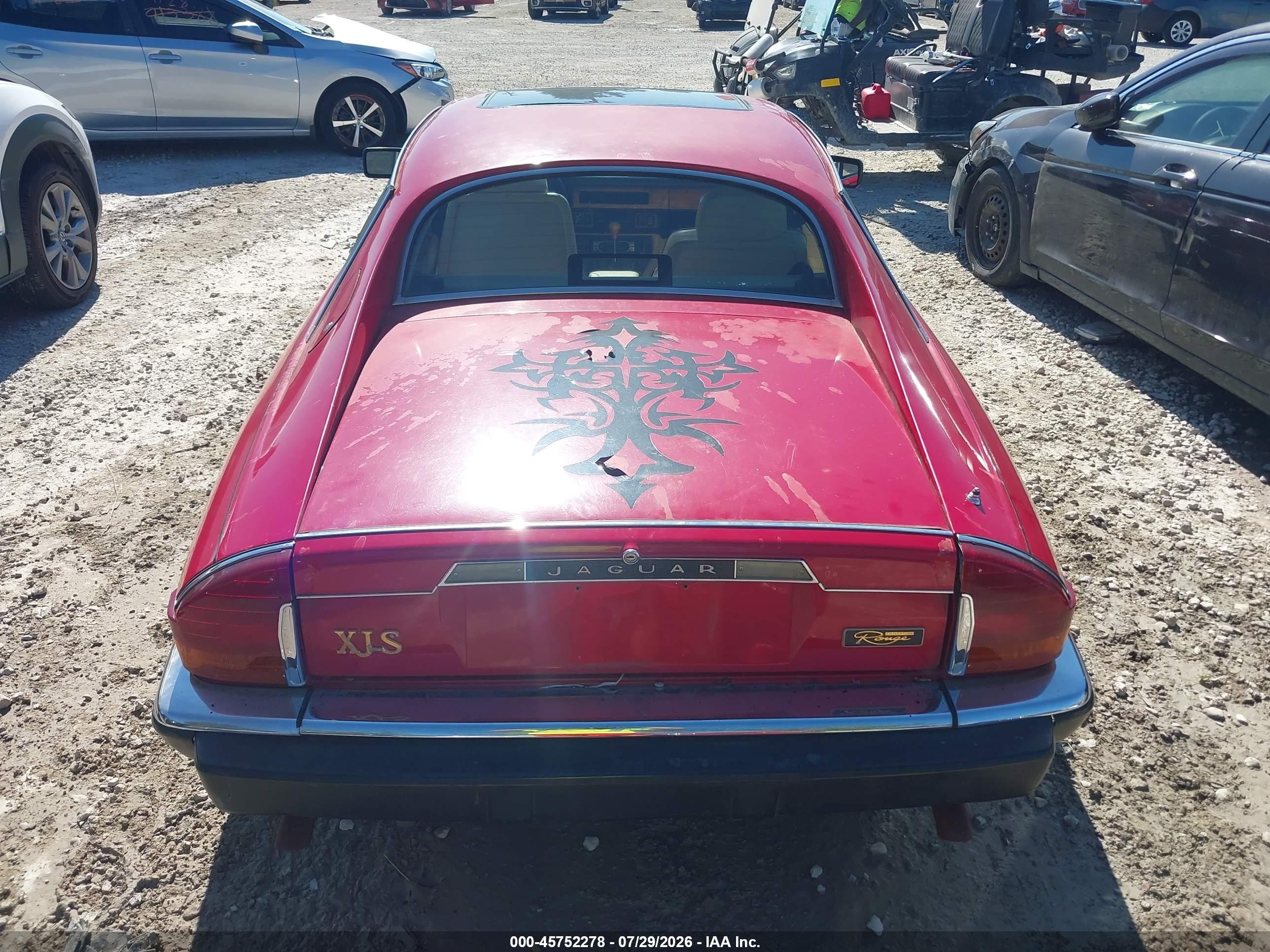 1989 Jaguar Xjs Collection Rouge Красный vin: SAJTY5840KC163356
