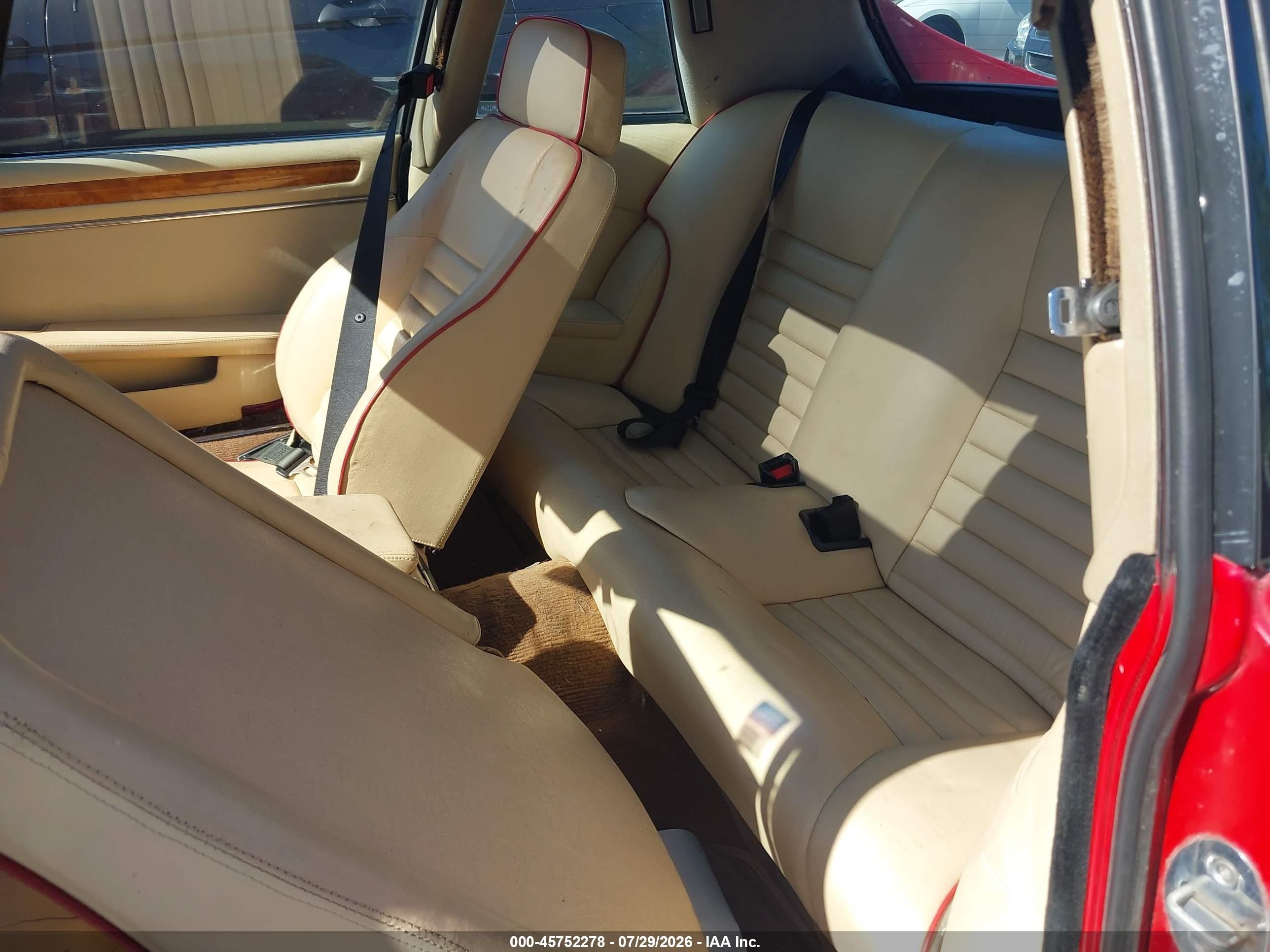 1989 Jaguar Xjs Collection Rouge Красный vin: SAJTY5840KC163356