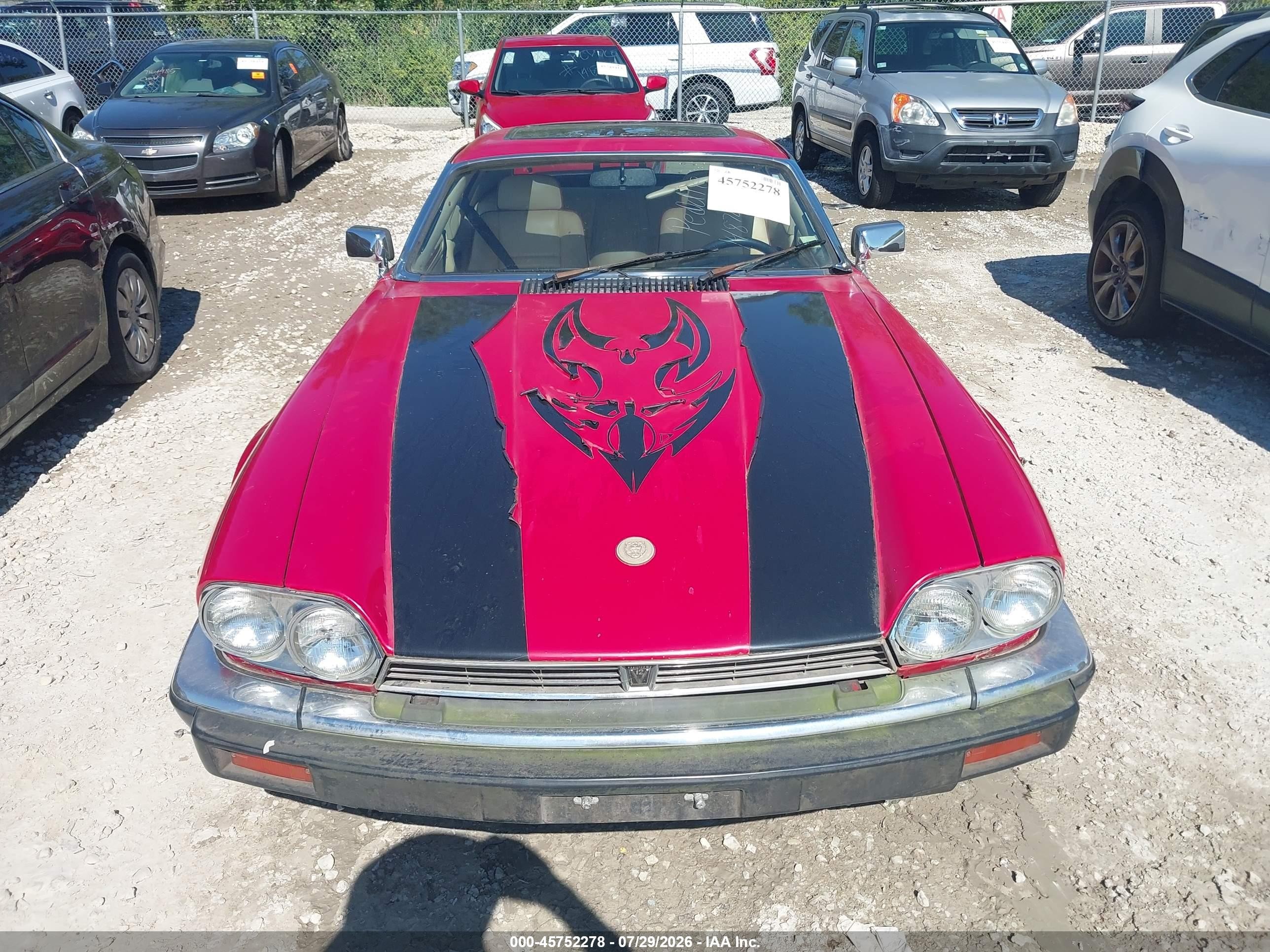 1989 Jaguar Xjs Collection Rouge Красный vin: SAJTY5840KC163356