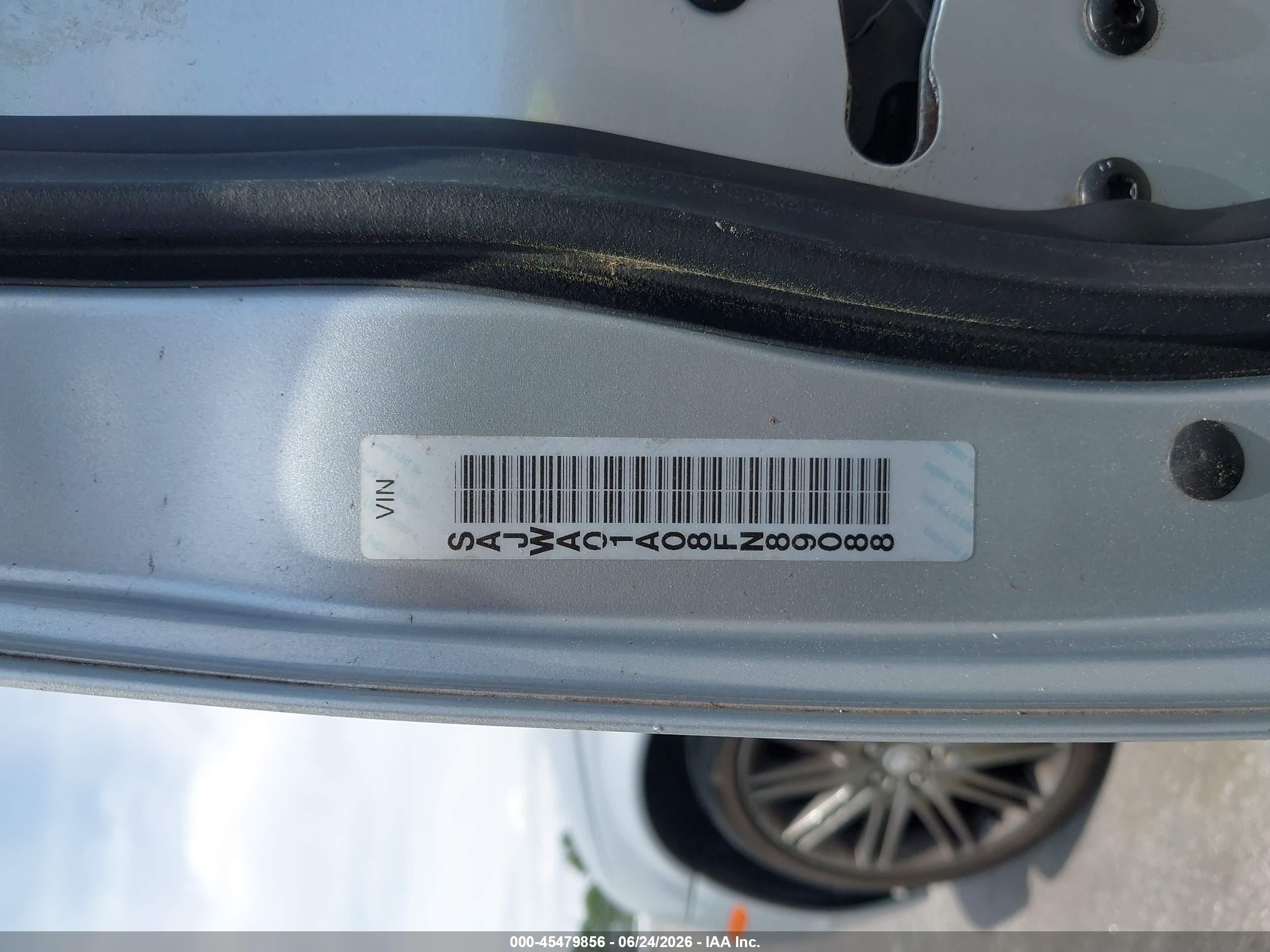 2008 Jaguar S-type 3.0 V6 Silver vin: SAJWA01A08FN89088