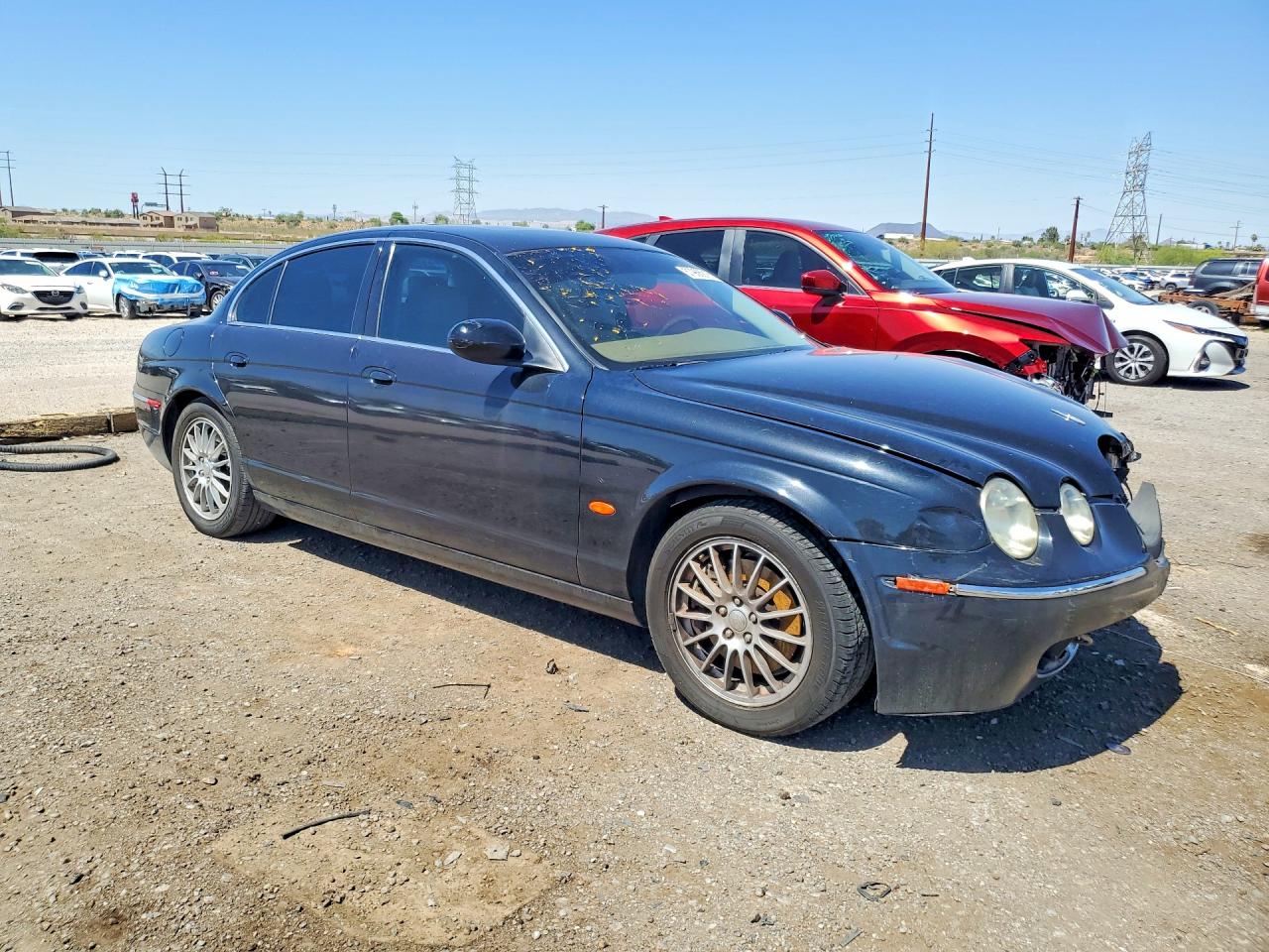 2006 Jaguar S-type Black vin: SAJWA01A56FN68508