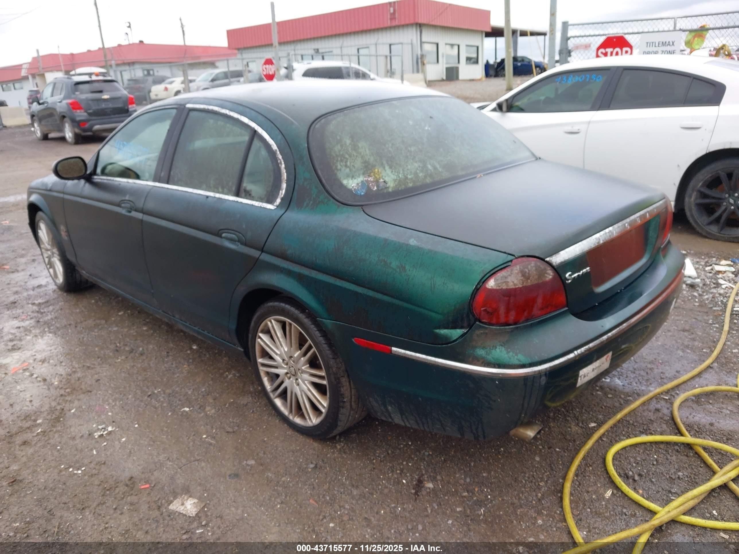 2008 Jaguar S-type 3.0 V6 Green vin: SAJWA01A58FN84274