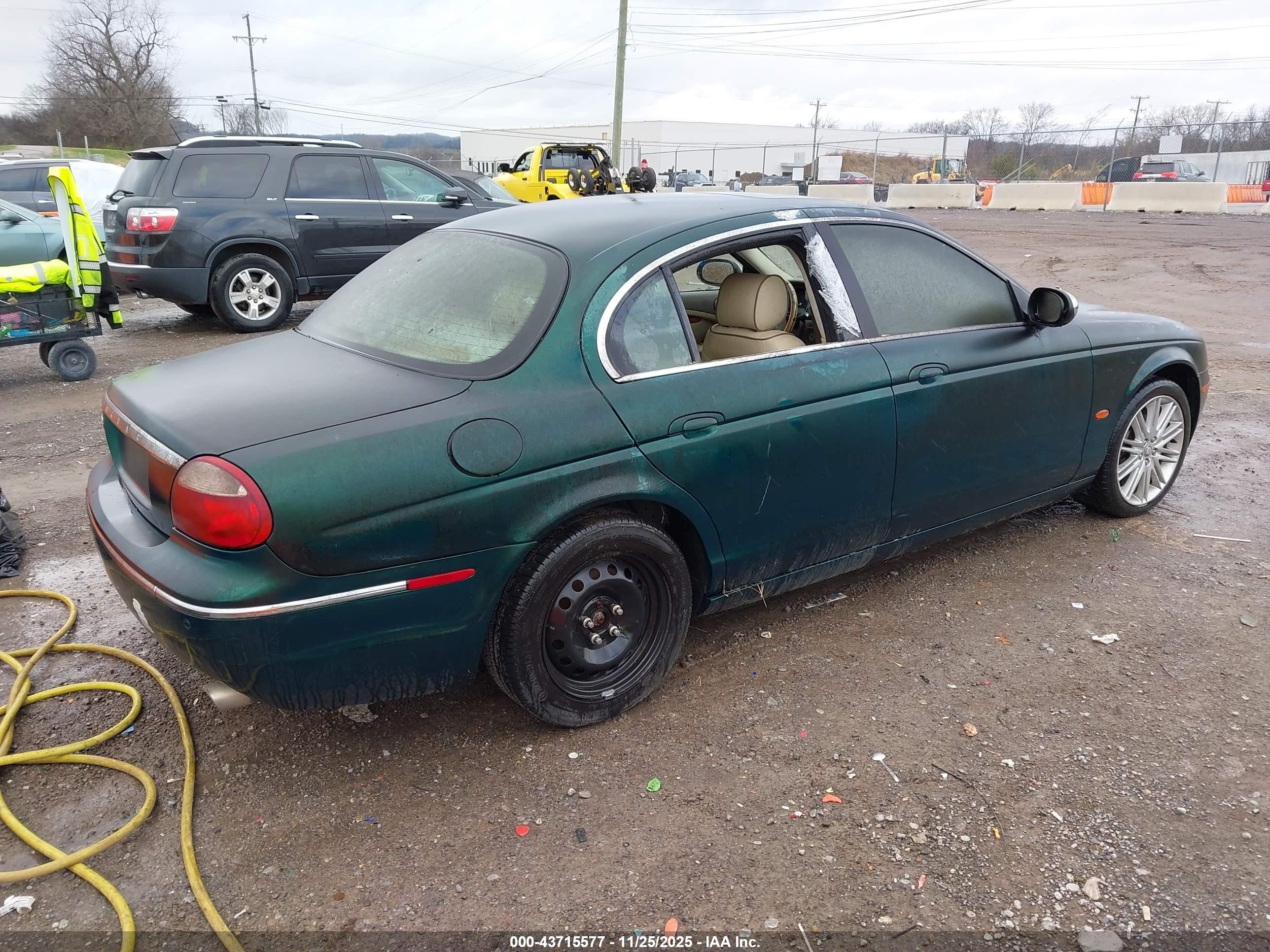 2008 Jaguar S-type 3.0 V6 Green vin: SAJWA01A58FN84274