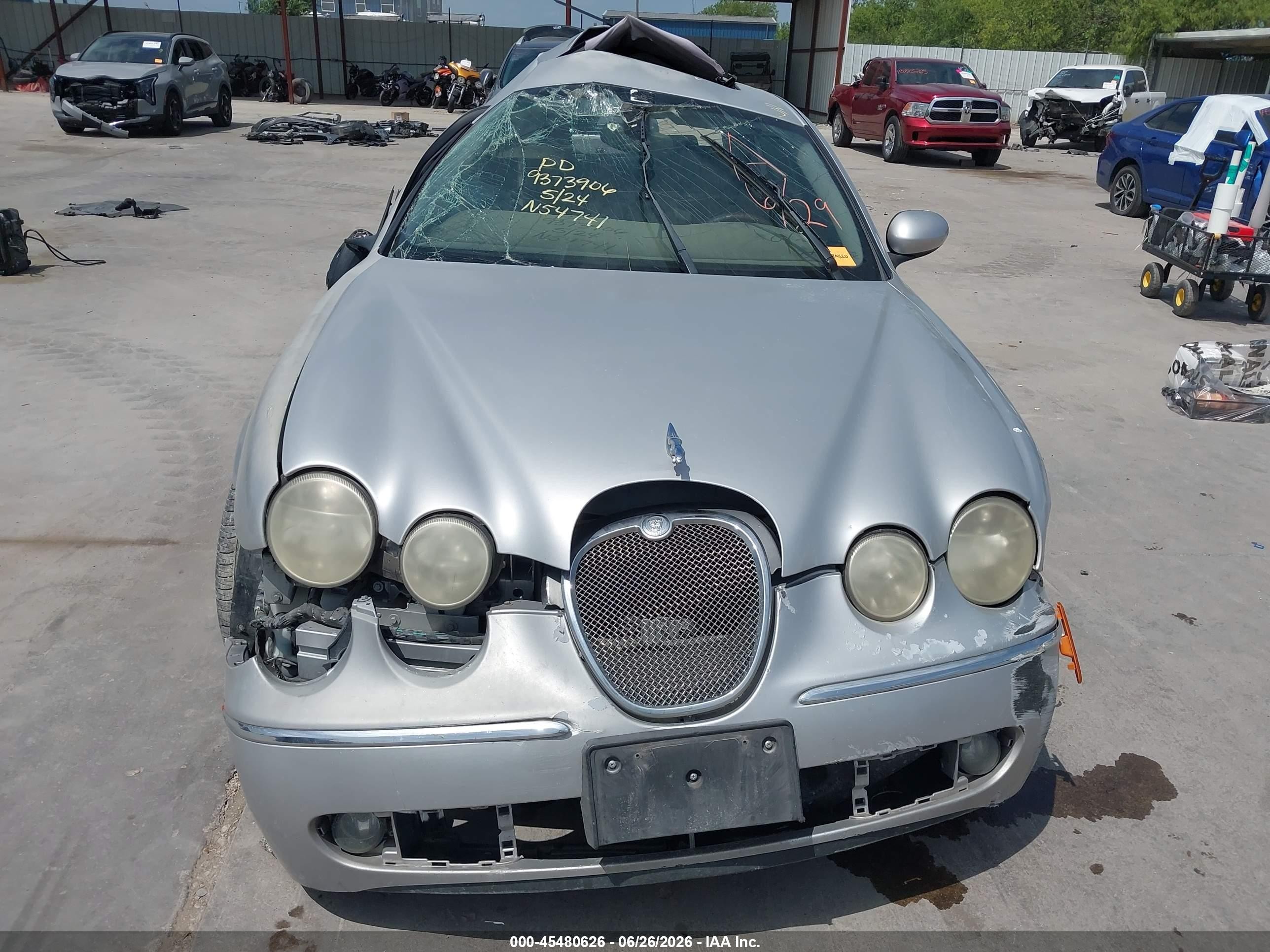 2006 Jaguar S-type 3.0l V6 Silver vin: SAJWA01A76FN54741