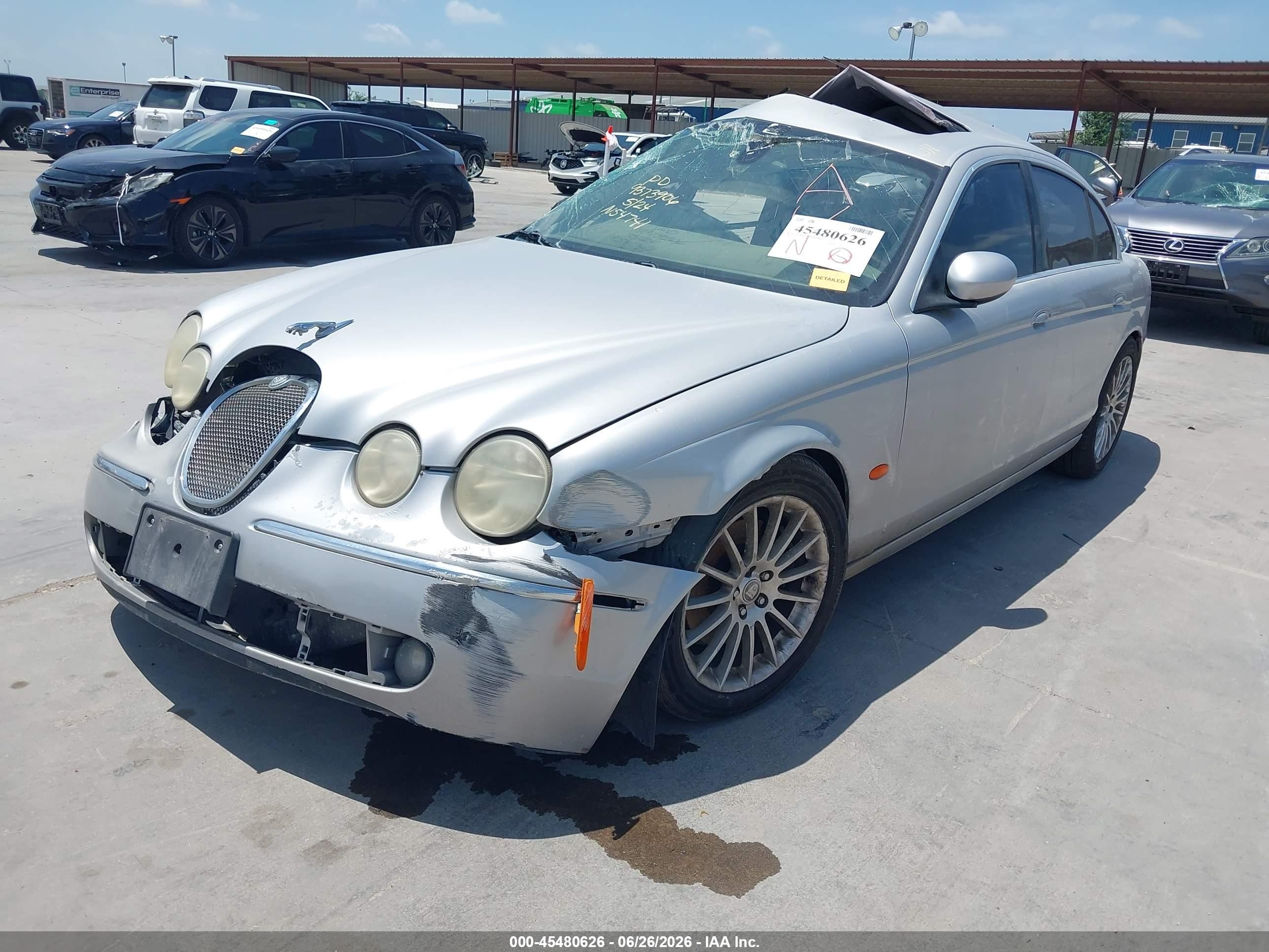 2006 Jaguar S-type 3.0l V6 Silver vin: SAJWA01A76FN54741