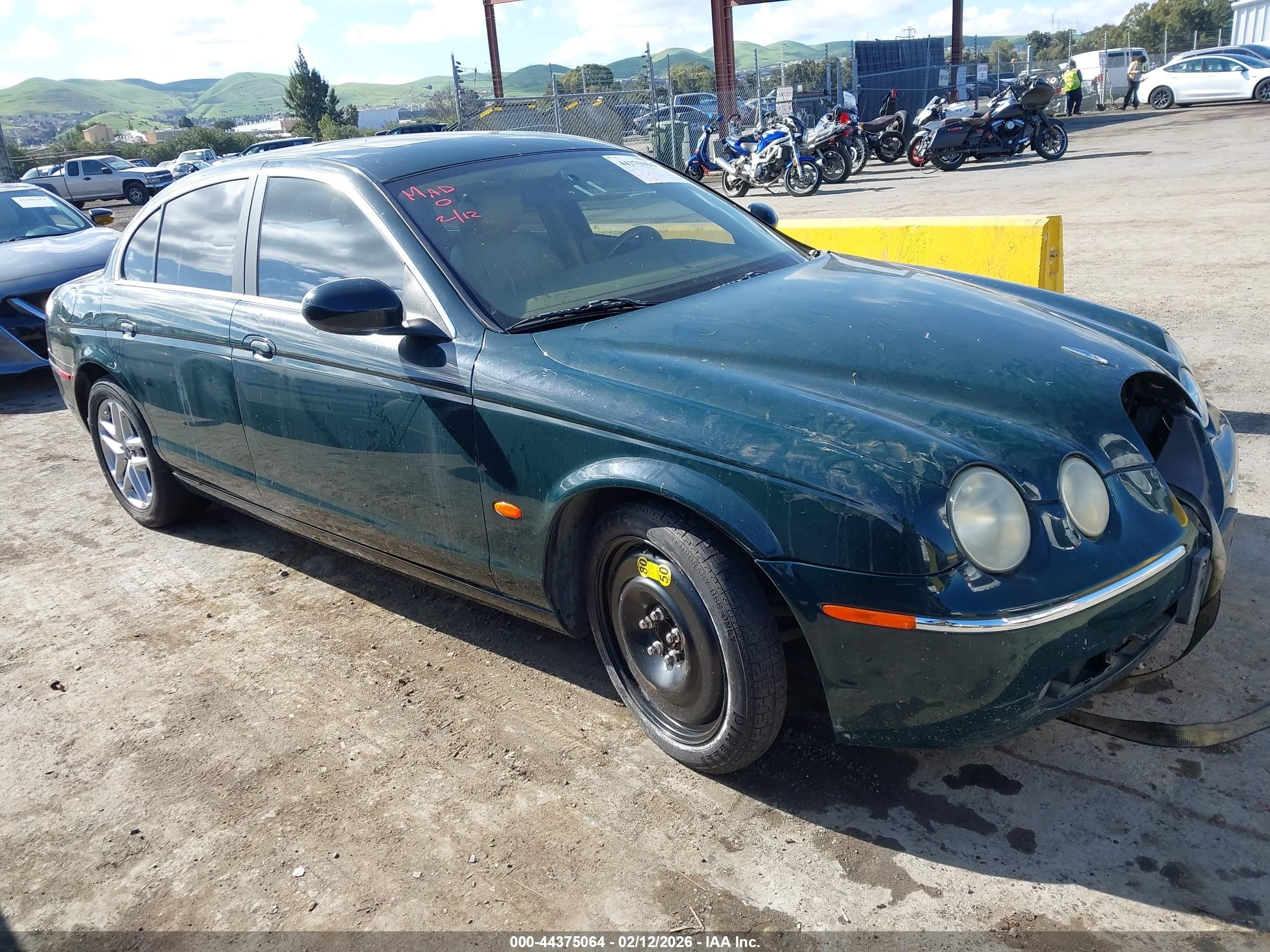2006 Jaguar S-type 3.0l V6 Green vin: SAJWA01A96FN52618