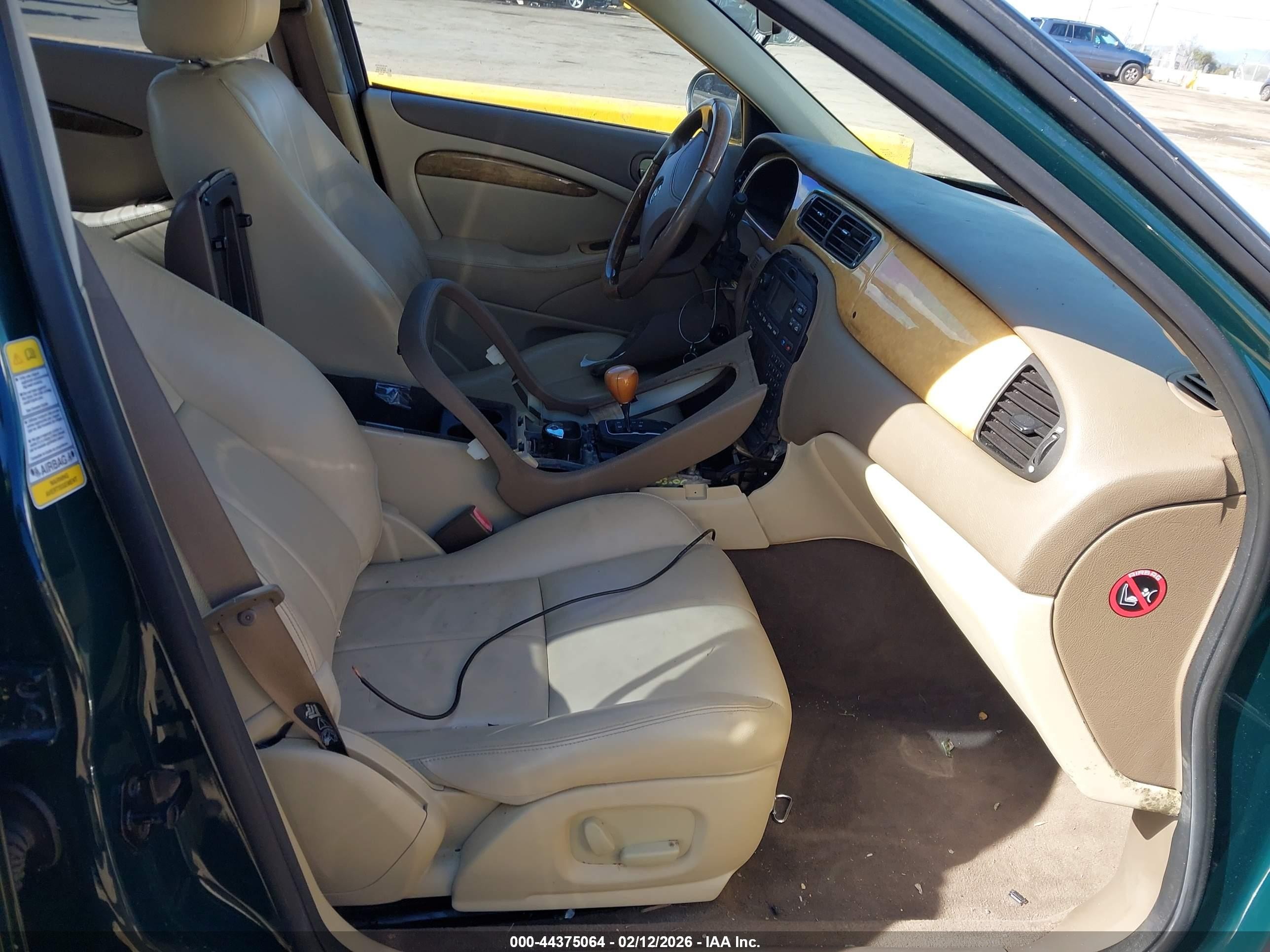 2006 Jaguar S-type 3.0l V6 Green vin: SAJWA01A96FN52618