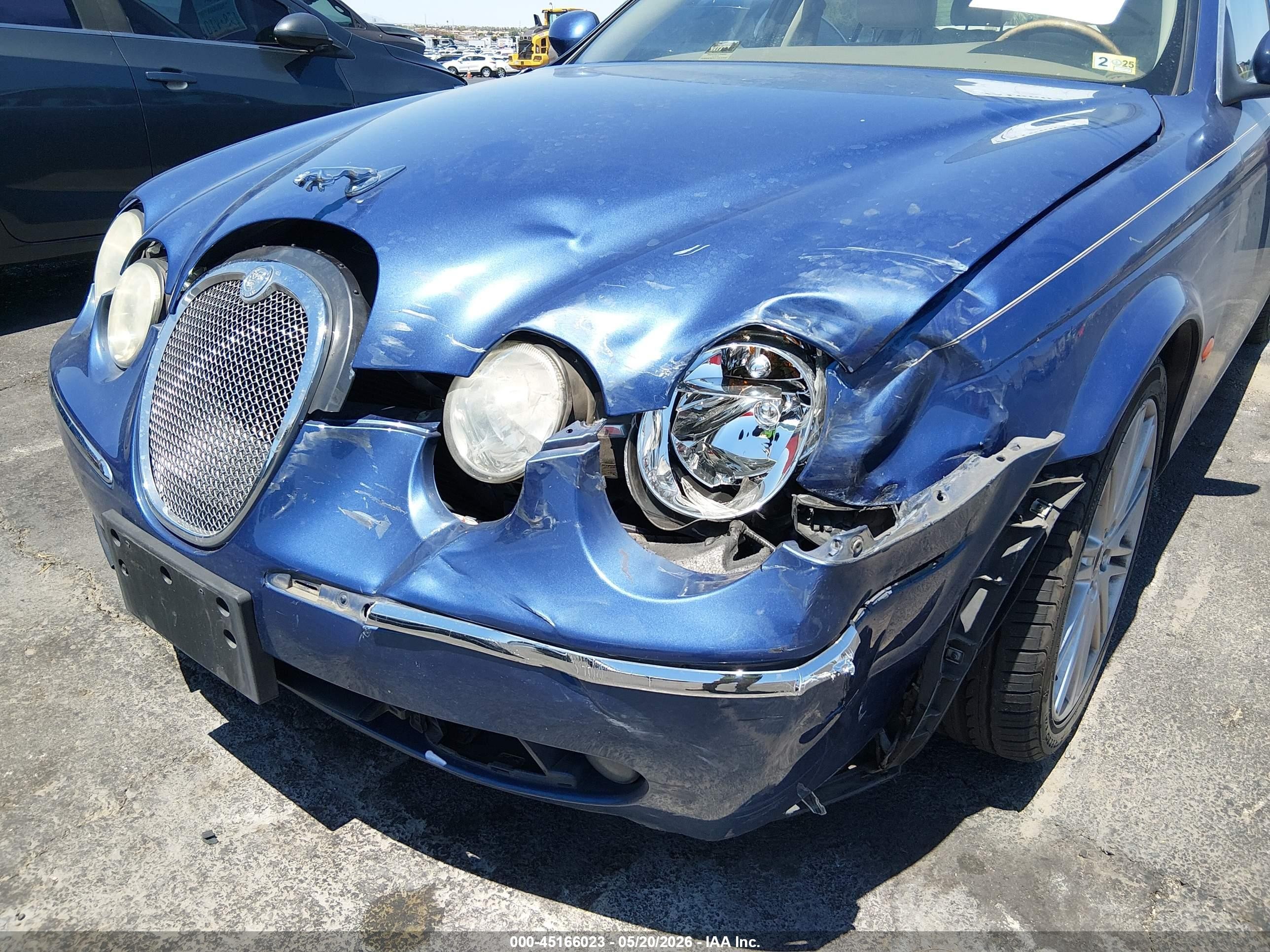 2006 Jaguar S-type 3.0l V6 Blue vin: SAJWA01A96FN61108