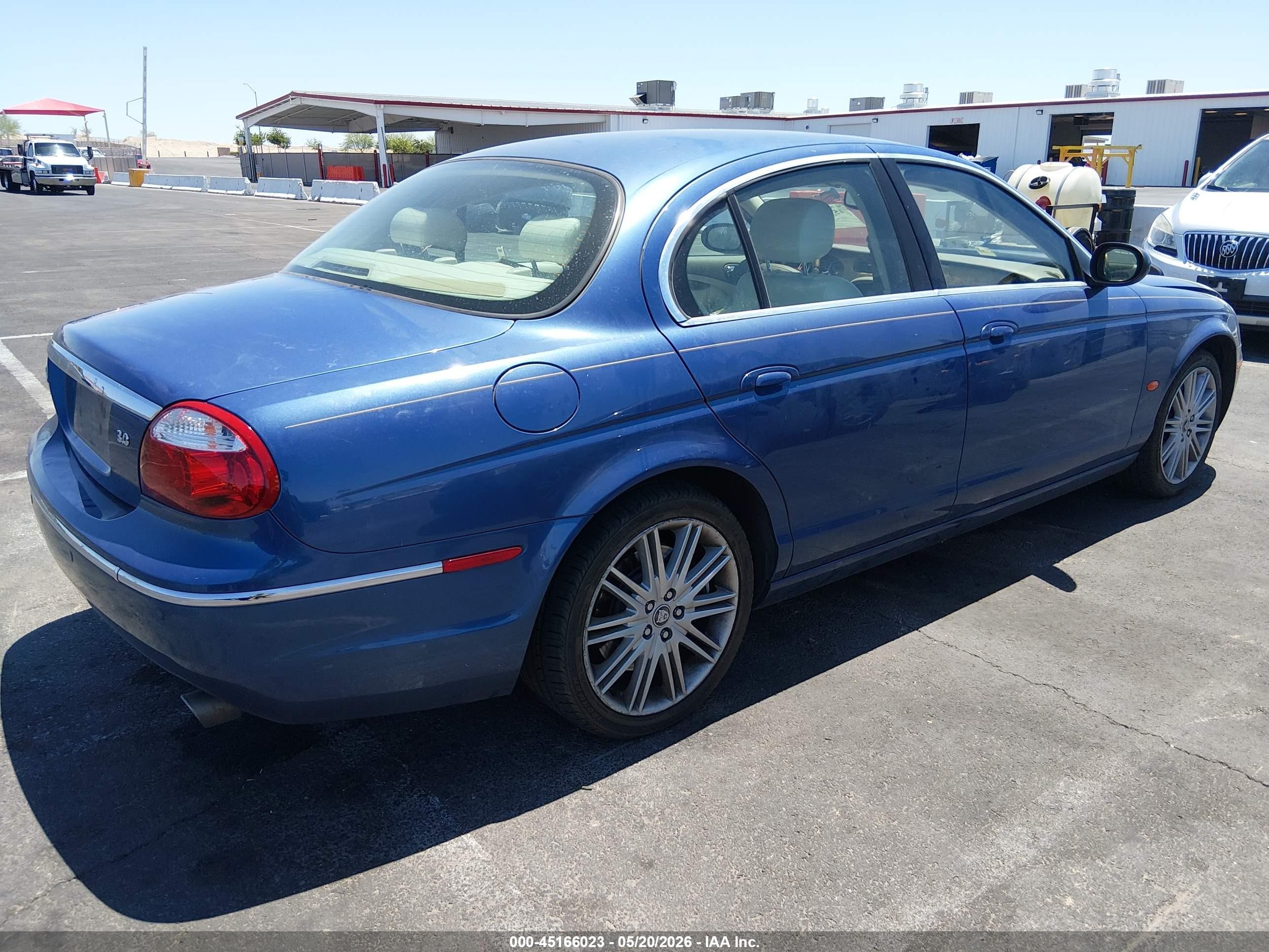 2006 Jaguar S-type 3.0l V6 Blue vin: SAJWA01A96FN61108