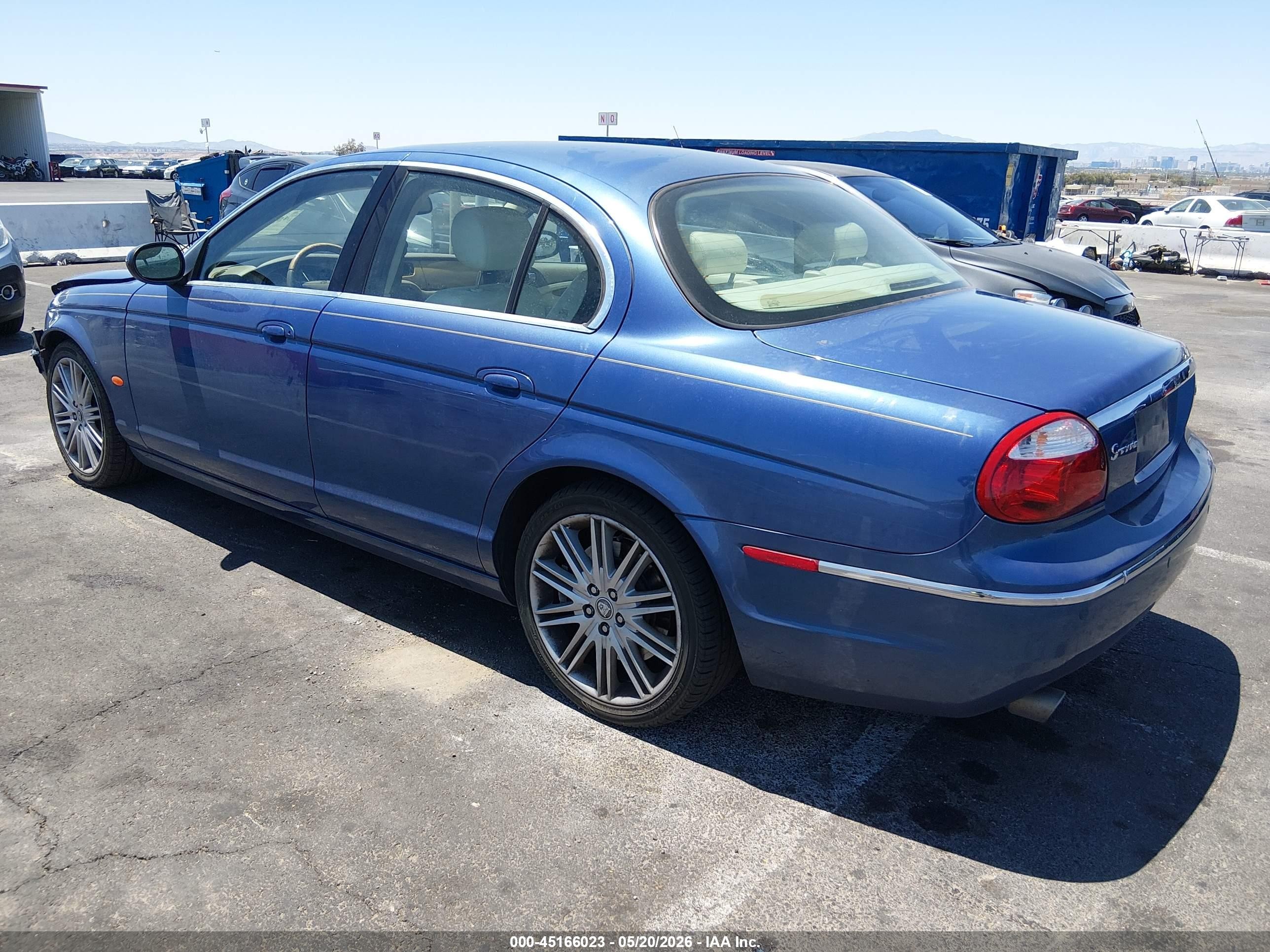 2006 Jaguar S-type 3.0l V6 Blue vin: SAJWA01A96FN61108
