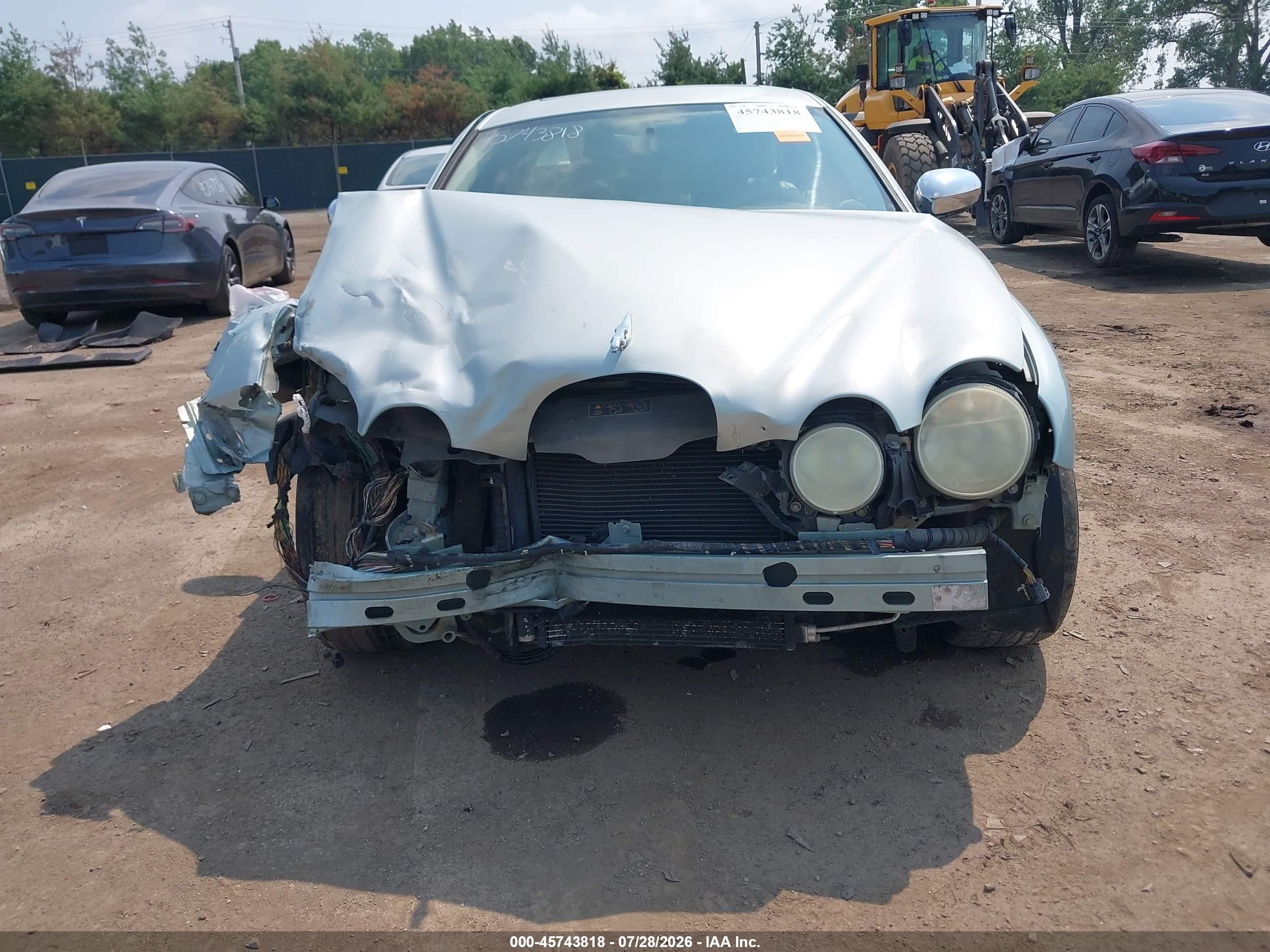 2005 Jaguar S-type 3.0l V6 Light Blue vin: SAJWA01T15FN19046