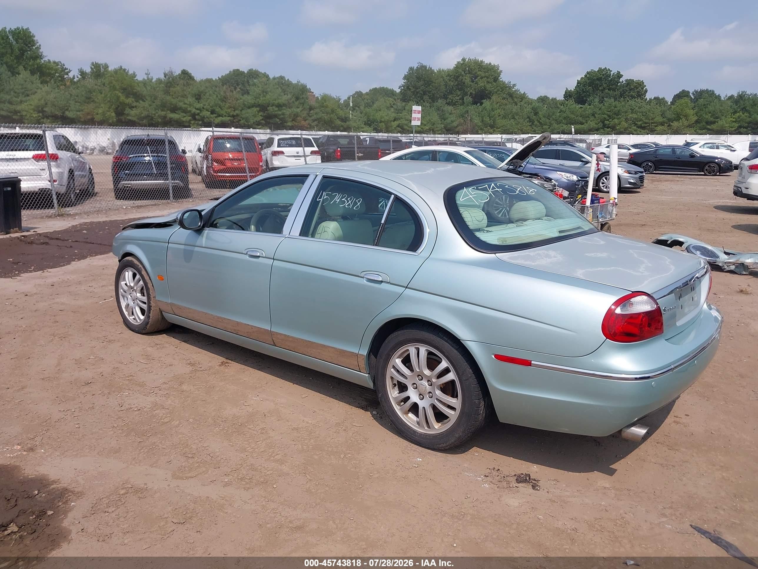 2005 Jaguar S-type 3.0l V6 Light Blue vin: SAJWA01T15FN19046
