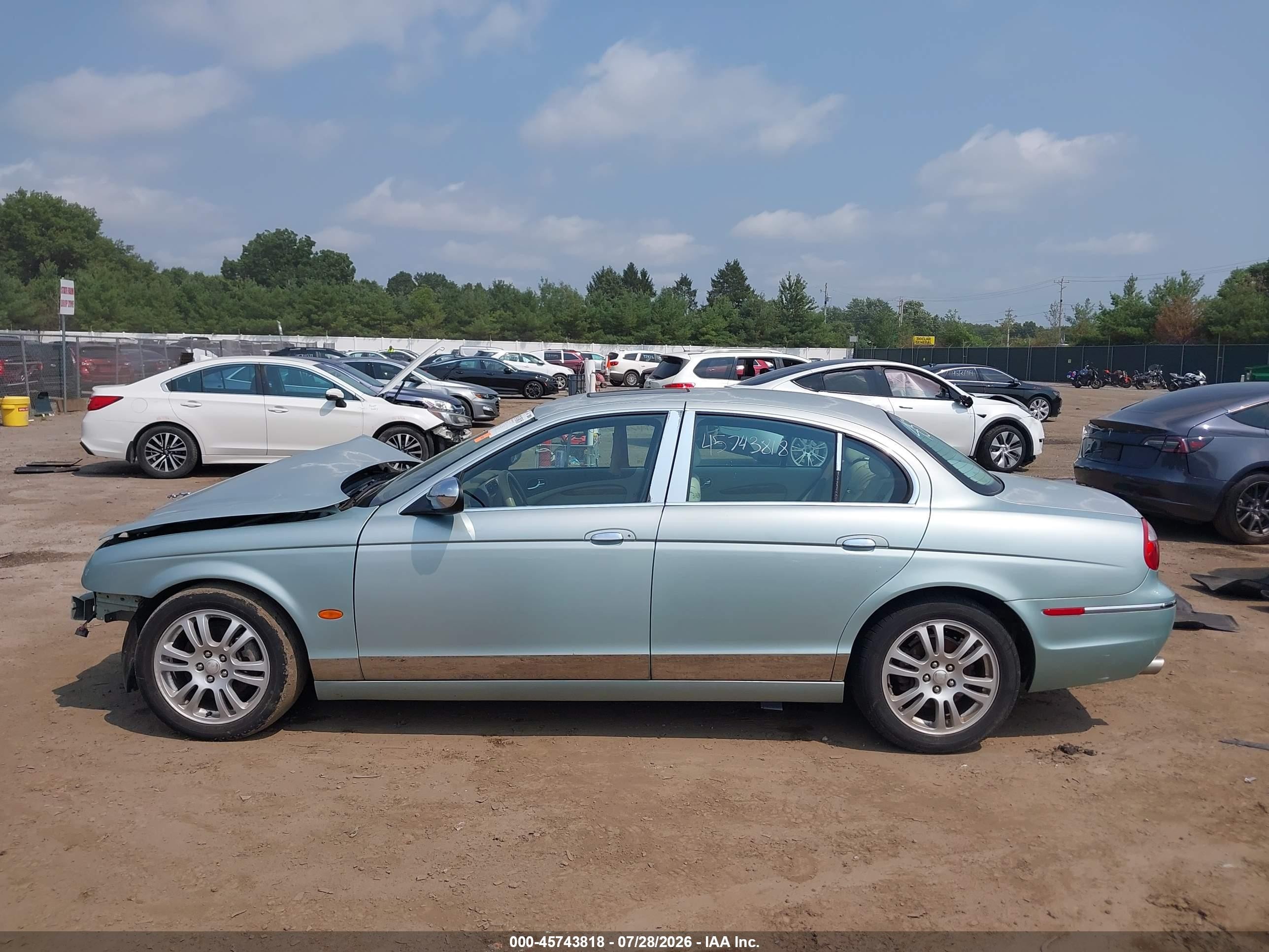 2005 Jaguar S-type 3.0l V6 Light Blue vin: SAJWA01T15FN19046