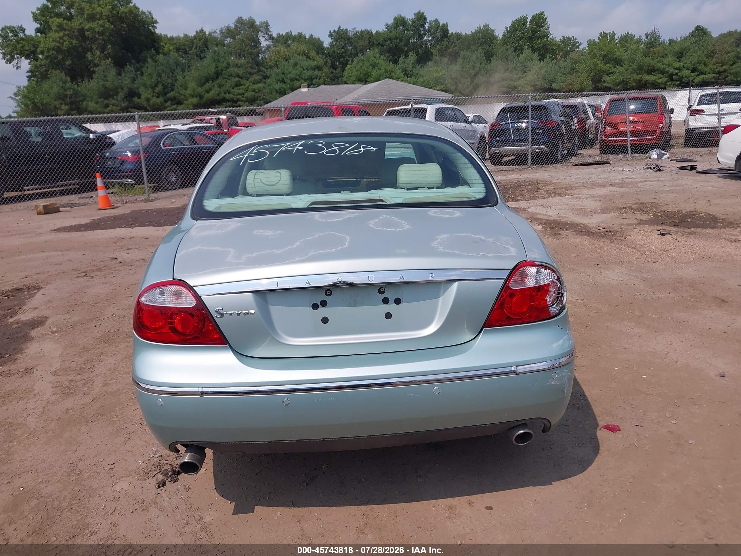 2005 Jaguar S-type 3.0l V6 Light Blue vin: SAJWA01T15FN19046