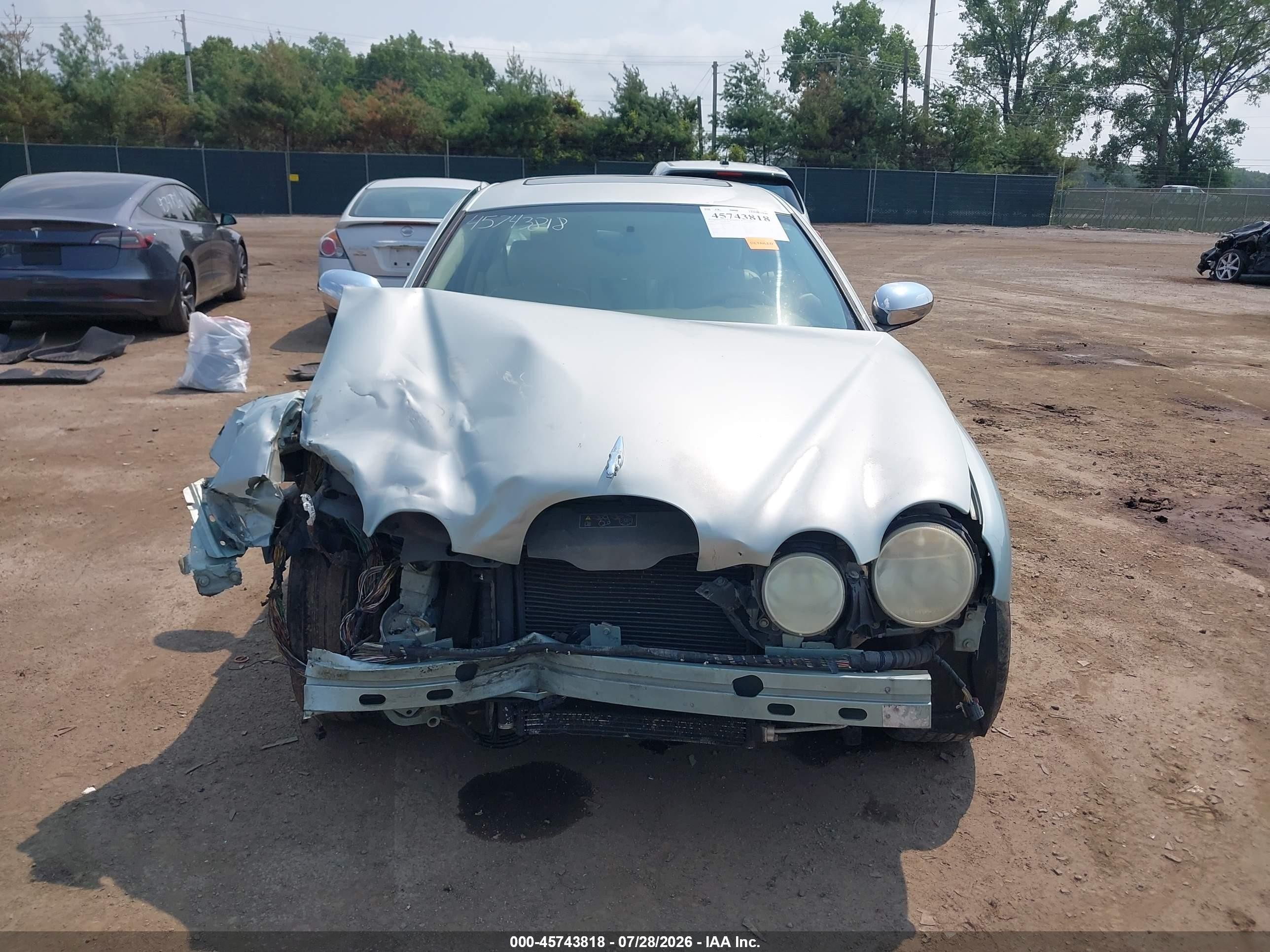 2005 Jaguar S-type 3.0l V6 Light Blue vin: SAJWA01T15FN19046
