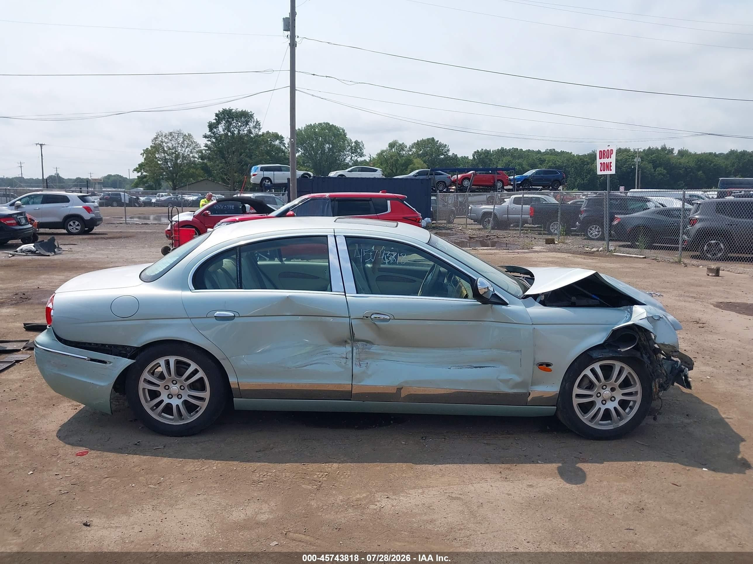 2005 Jaguar S-type 3.0l V6 Light Blue vin: SAJWA01T15FN19046