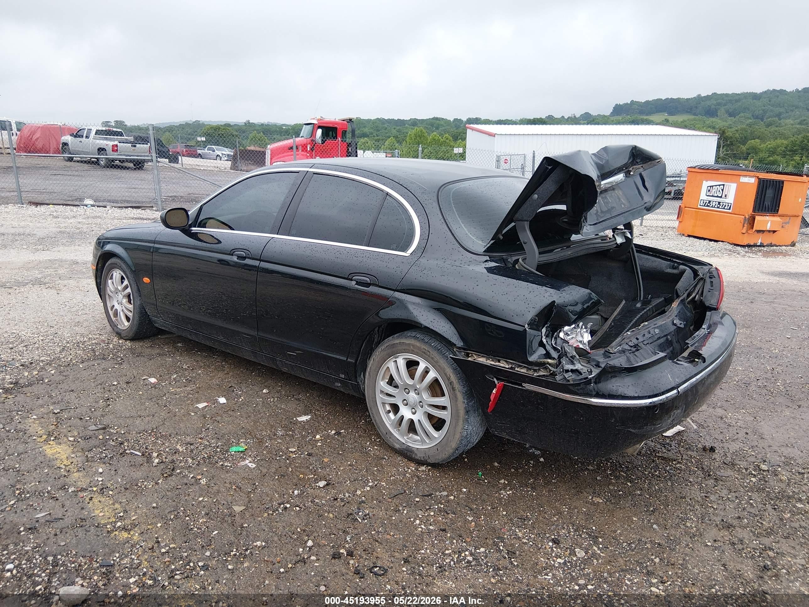 2005 Jaguar S-type 3.0l V6 Black vin: SAJWA01T45FN51859