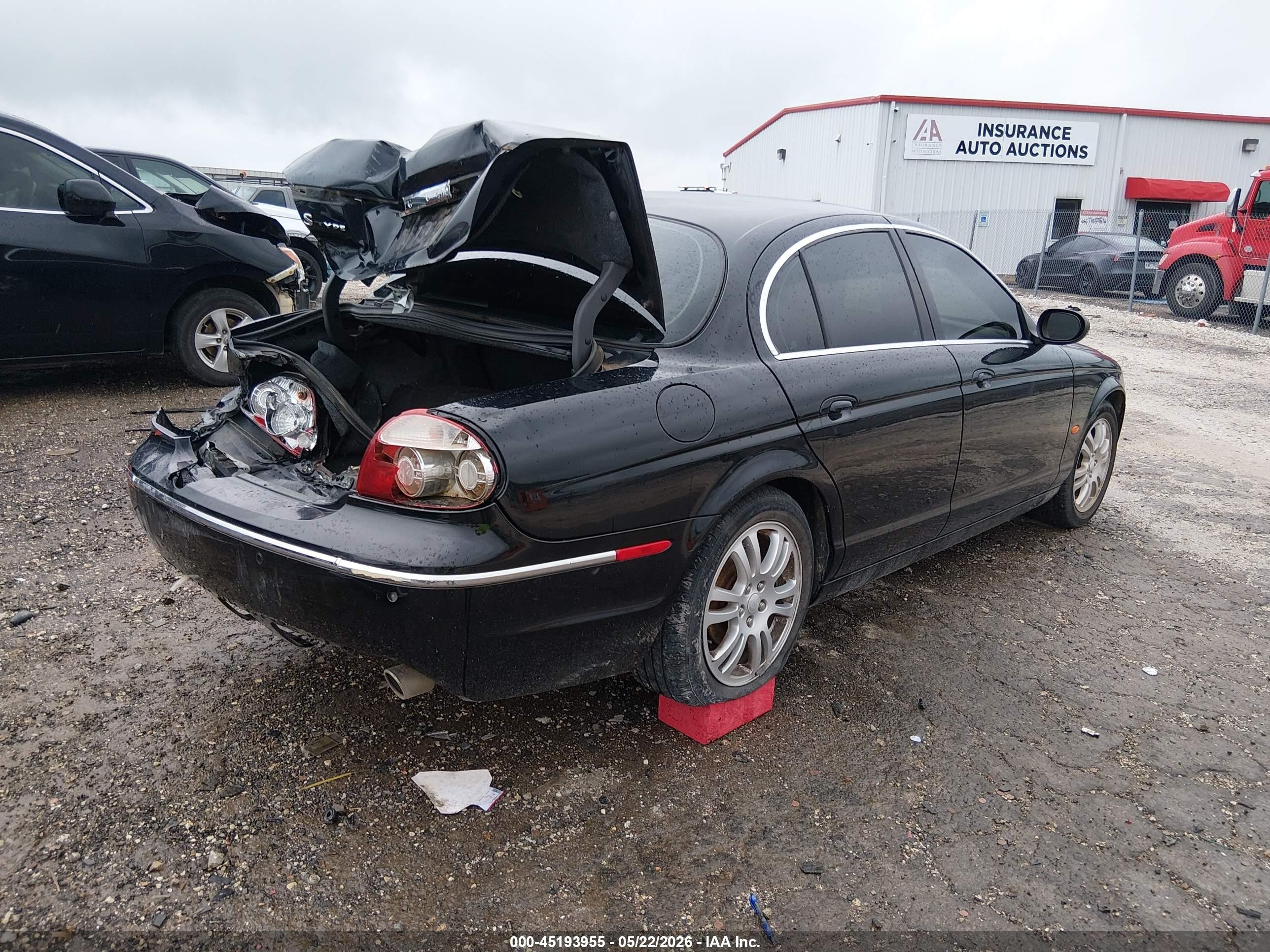 2005 Jaguar S-type 3.0l V6 Black vin: SAJWA01T45FN51859