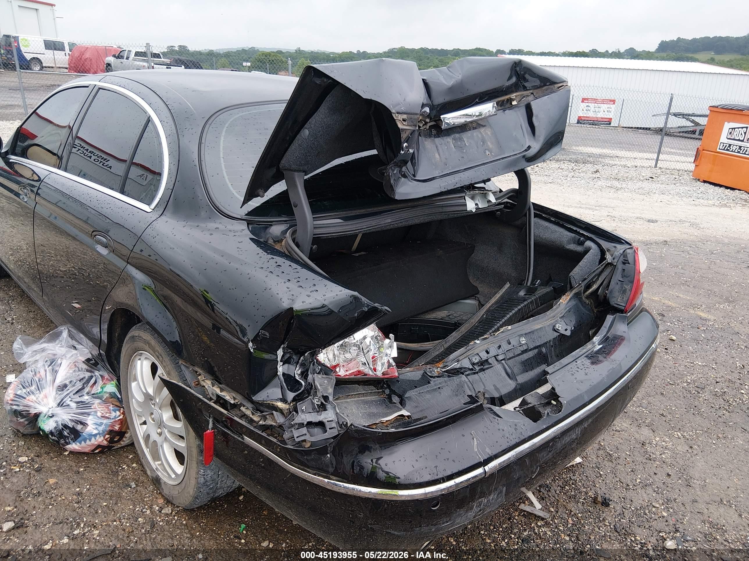 2005 Jaguar S-type 3.0l V6 Black vin: SAJWA01T45FN51859