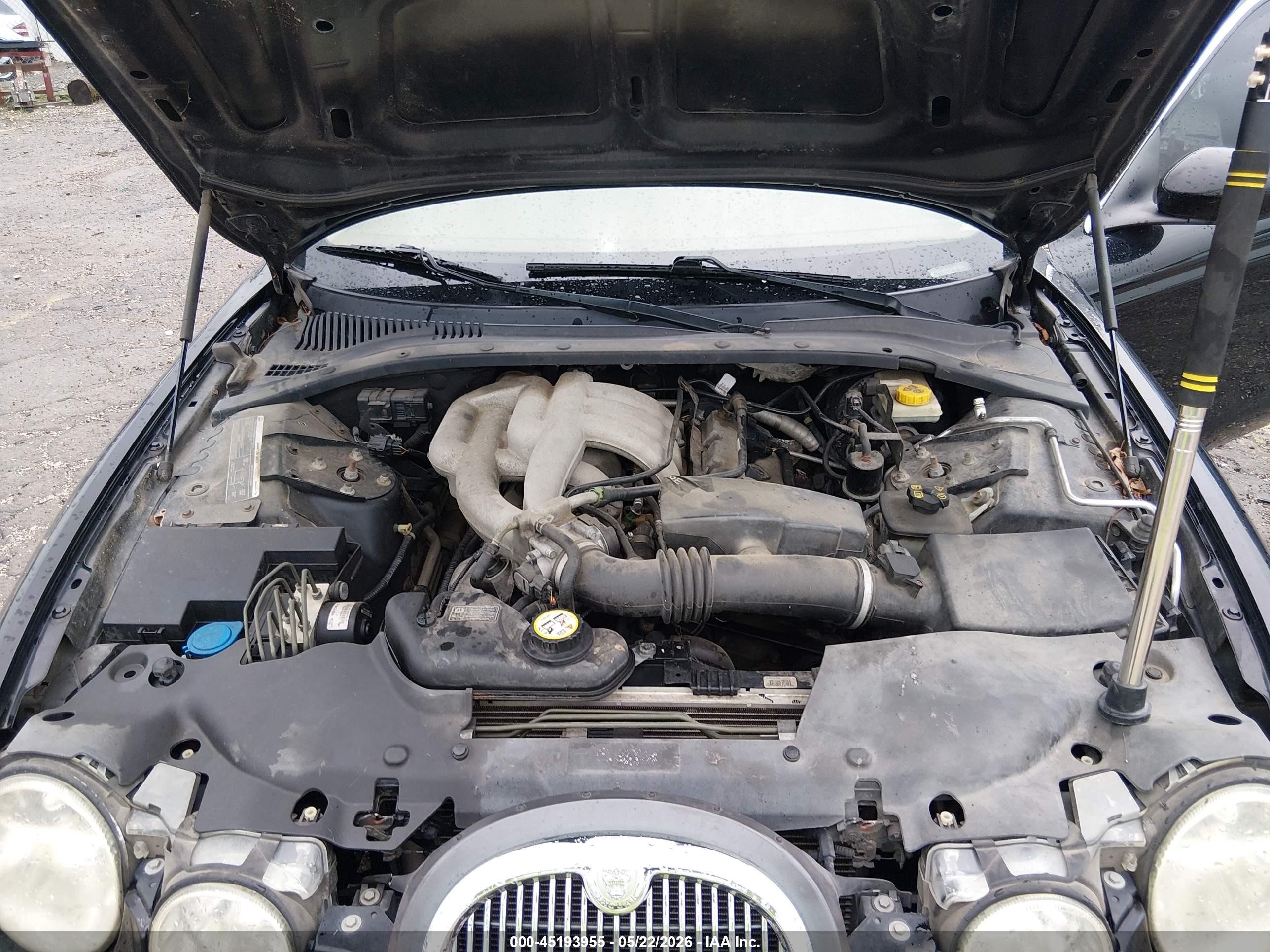 2005 Jaguar S-type 3.0l V6 Black vin: SAJWA01T45FN51859