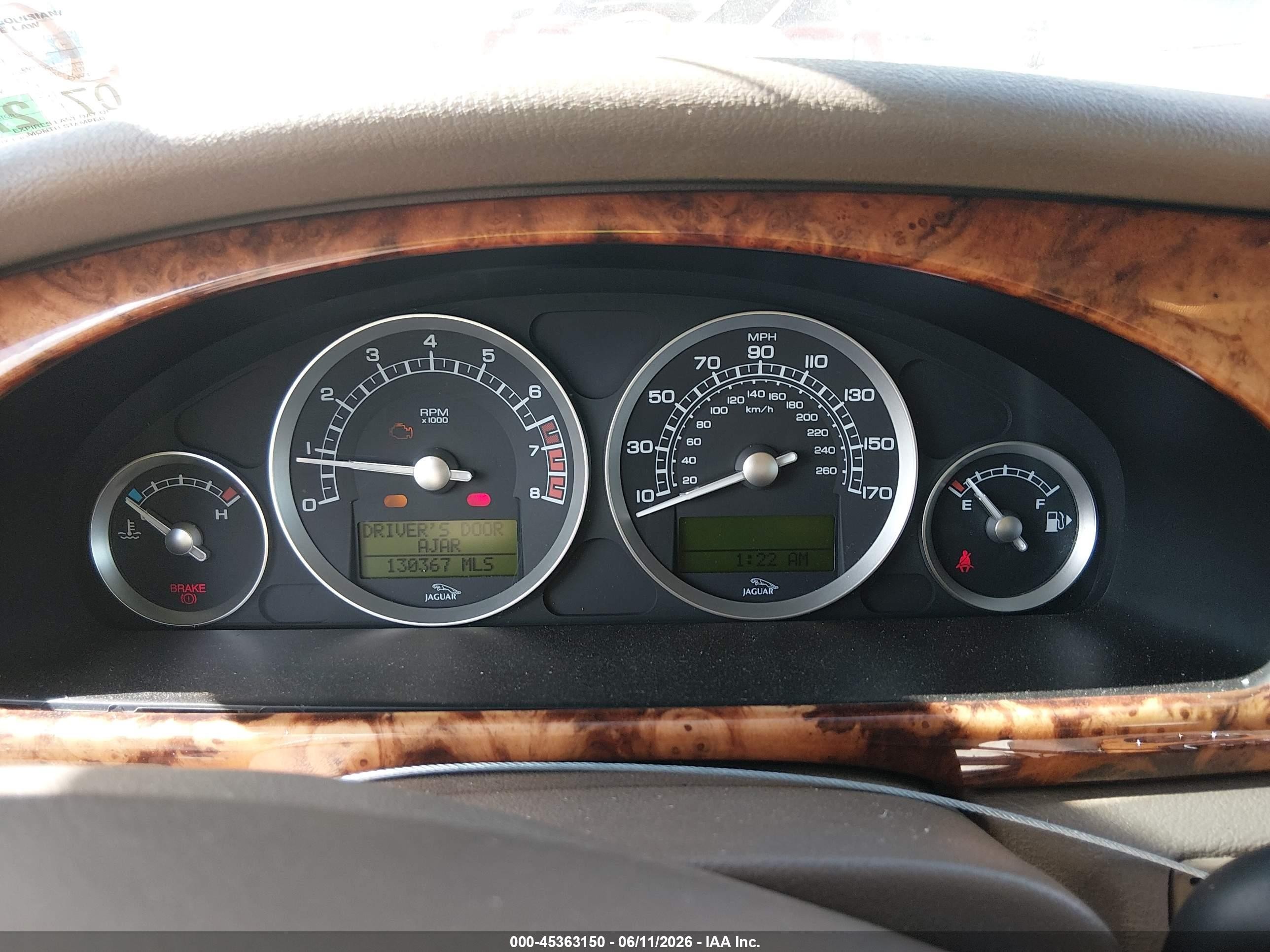 2005 Jaguar S-type 4.2l V8 Blue vin: SAJWA01U35HN25928