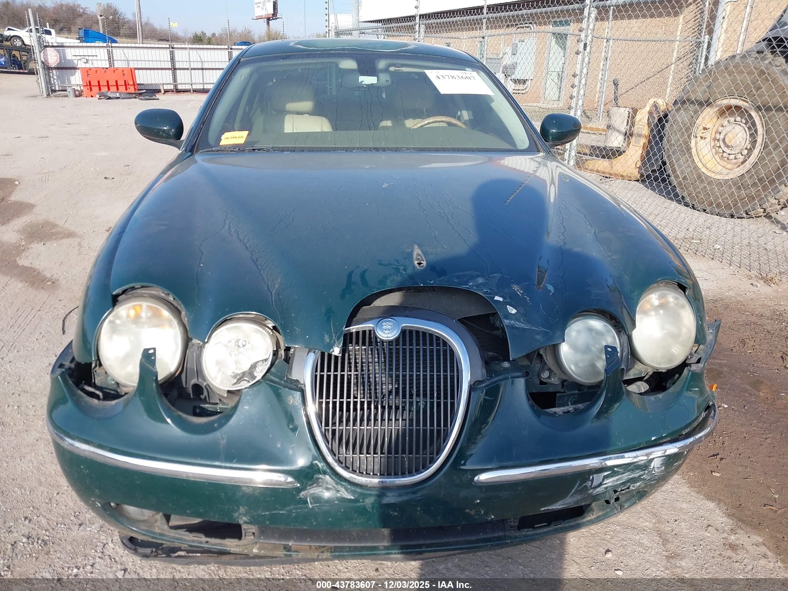 2005 Jaguar S-type 4.2l V8 Green vin: SAJWA01U75HN13555