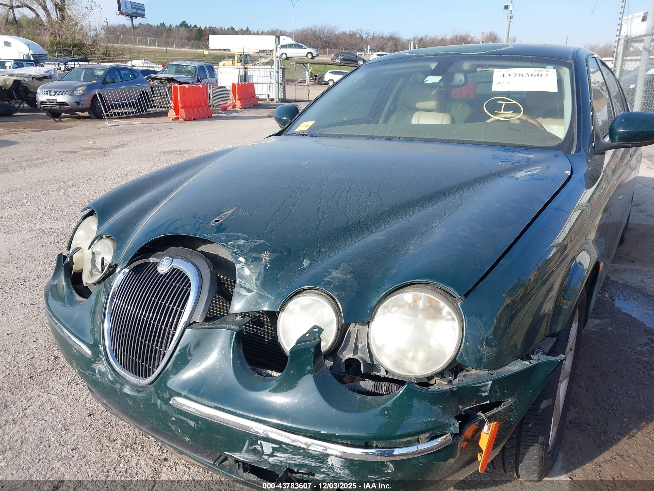2005 Jaguar S-type 4.2l V8 Green vin: SAJWA01U75HN13555