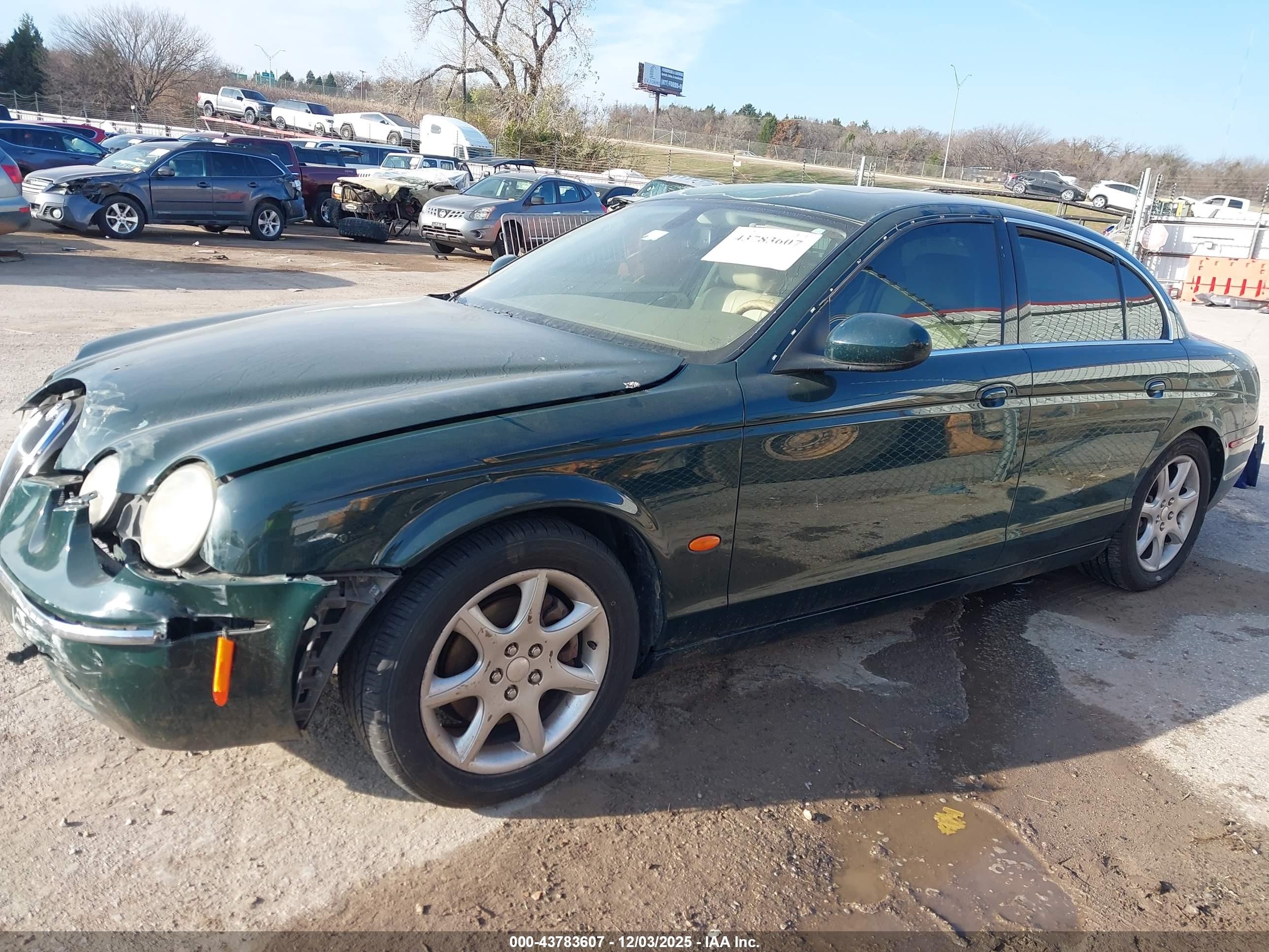 2005 Jaguar S-type 4.2l V8 Green vin: SAJWA01U75HN13555
