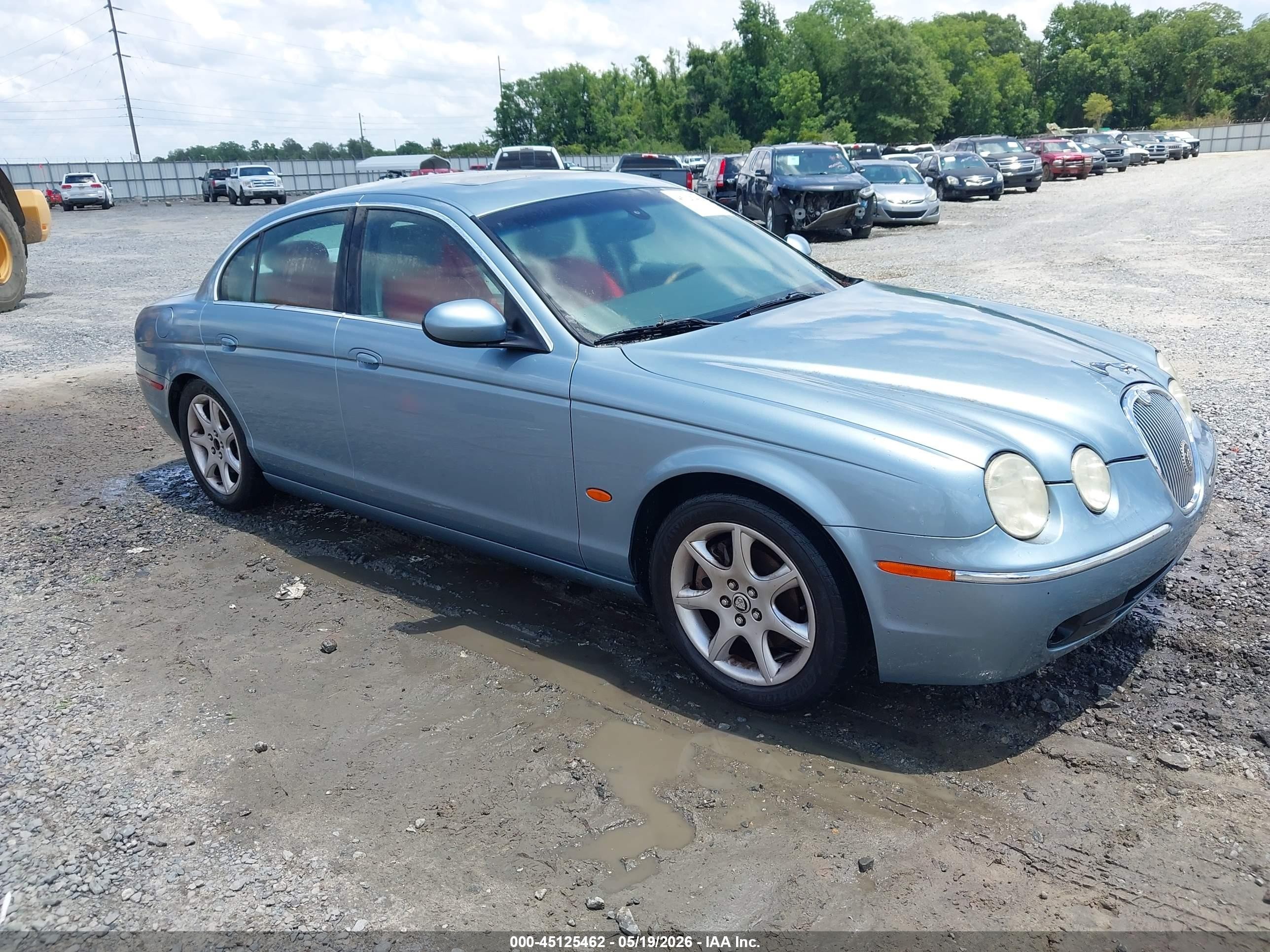 2005 Jaguar S-type 4.2l V8 Light Blue vin: SAJWA01U75HN17363