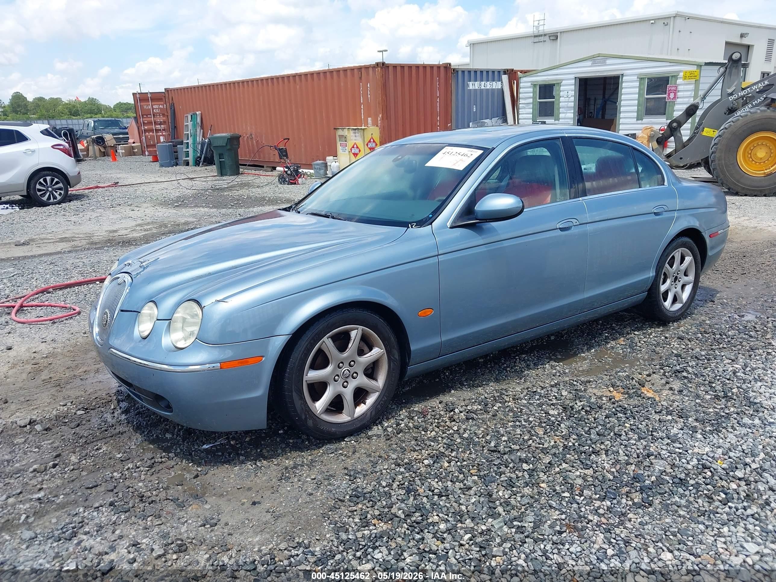 2005 Jaguar S-type 4.2l V8 Light Blue vin: SAJWA01U75HN17363