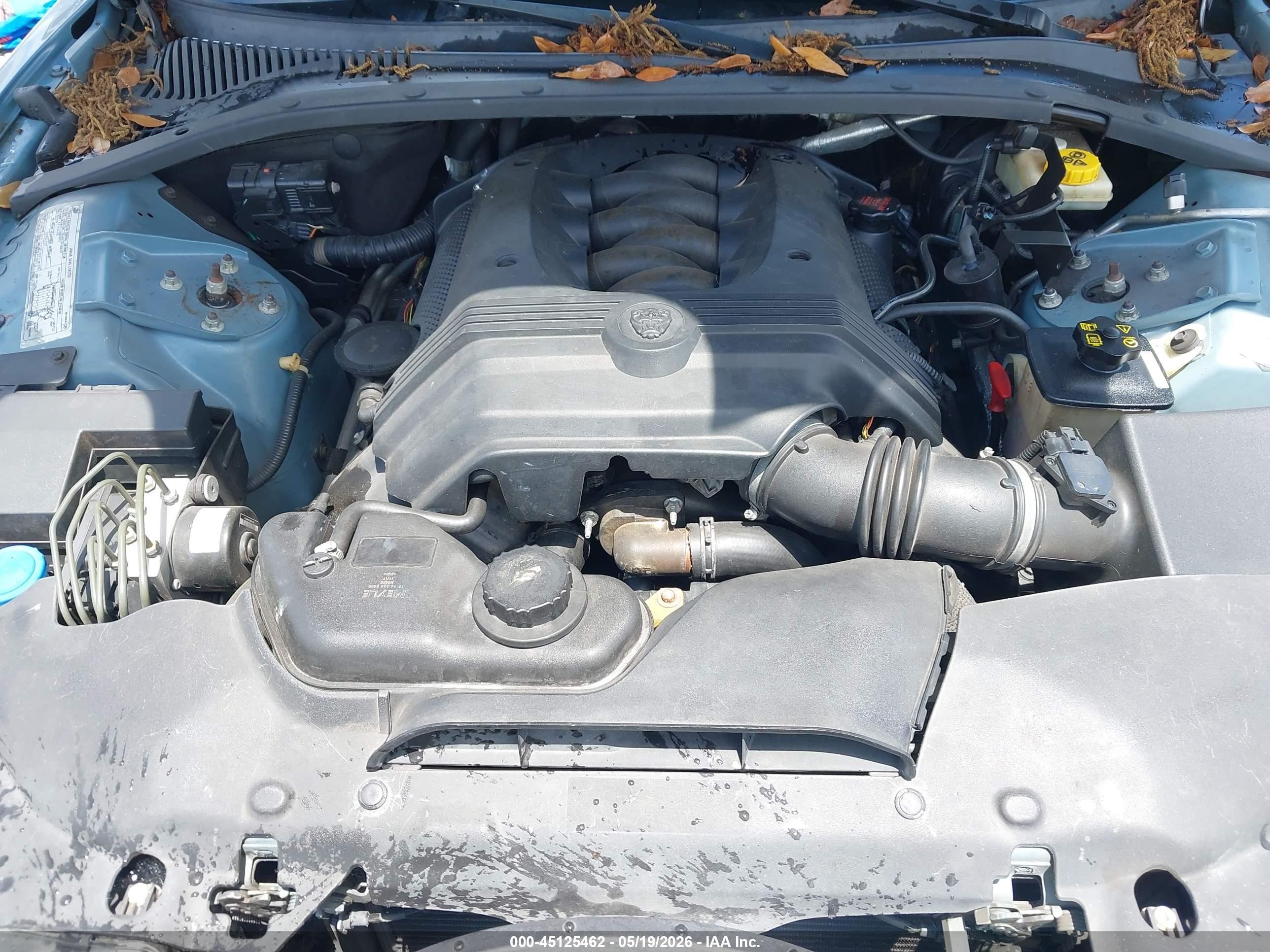 2005 Jaguar S-type 4.2l V8 Light Blue vin: SAJWA01U75HN17363