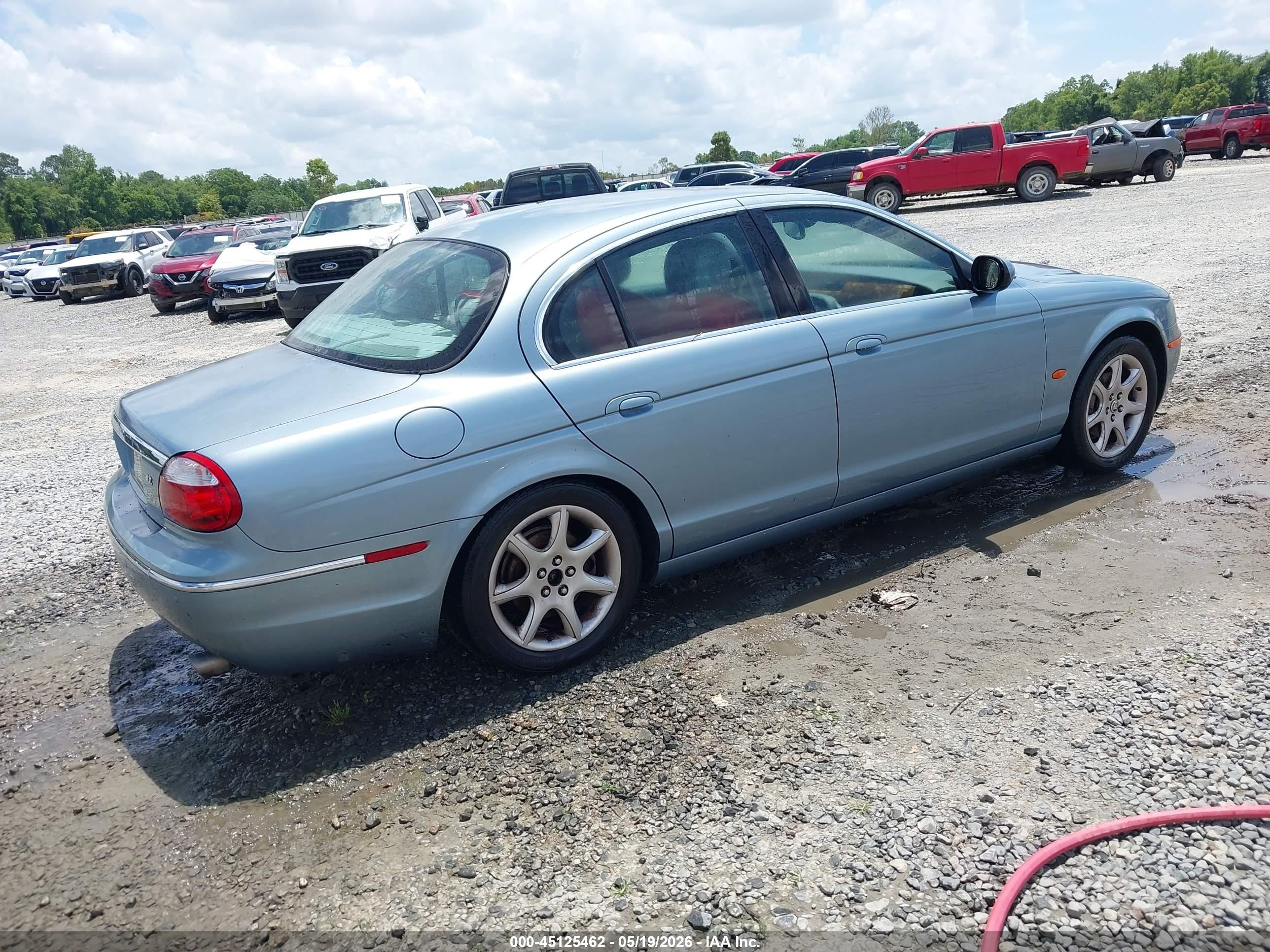 2005 Jaguar S-type 4.2l V8 Light Blue vin: SAJWA01U75HN17363