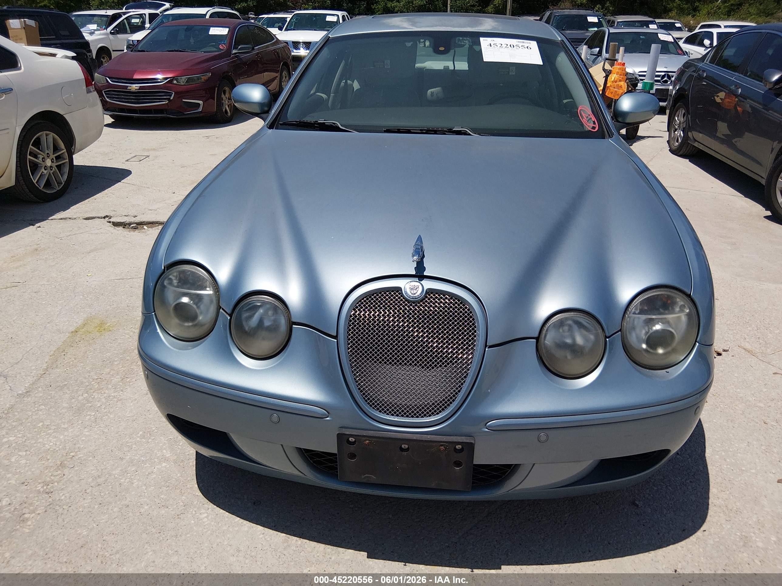 2006 Jaguar S-type 4.2l V8 R Light Blue vin: SAJWA03C261N64329