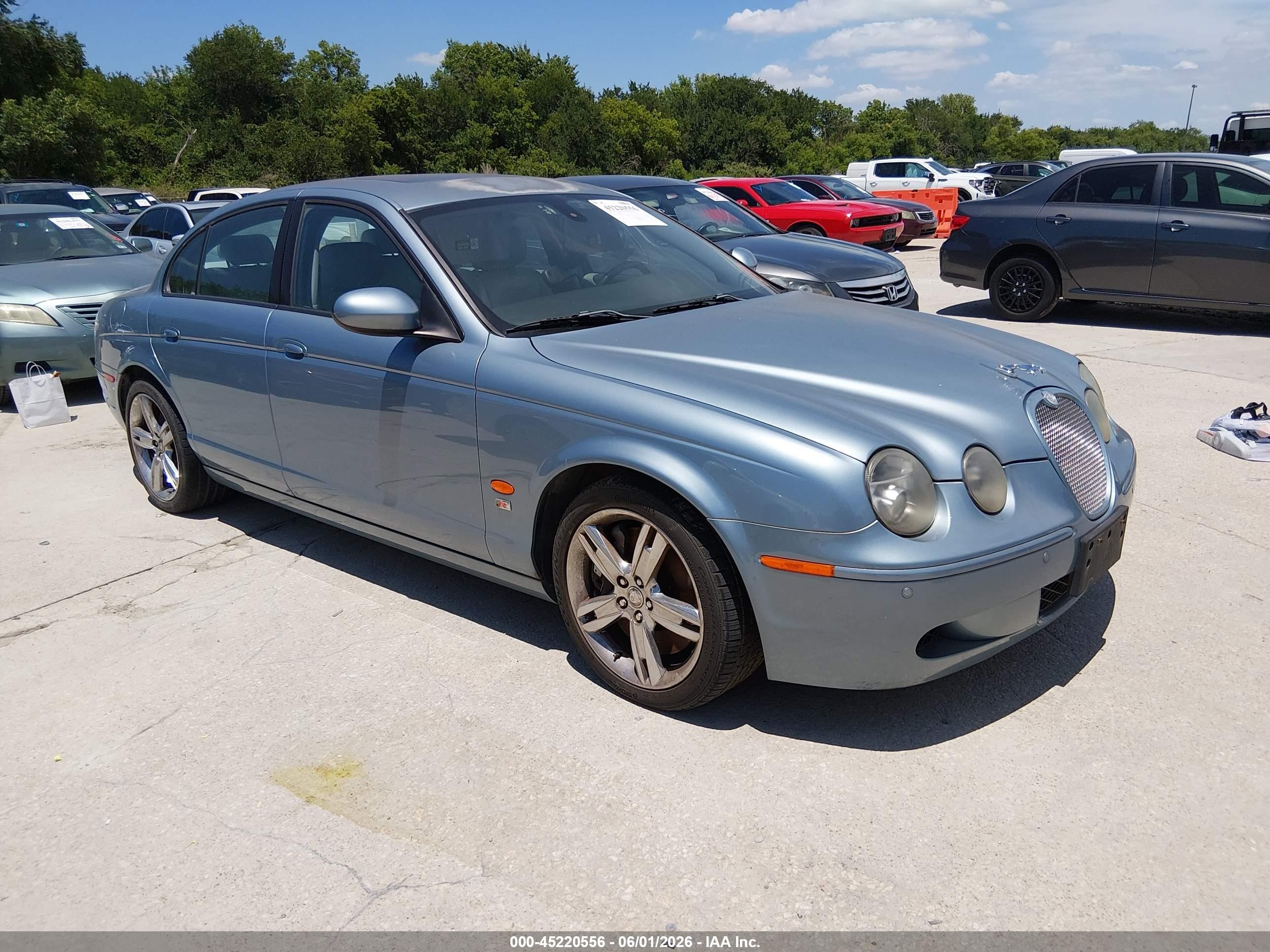 2006 Jaguar S-type 4.2l V8 R Light Blue vin: SAJWA03C261N64329