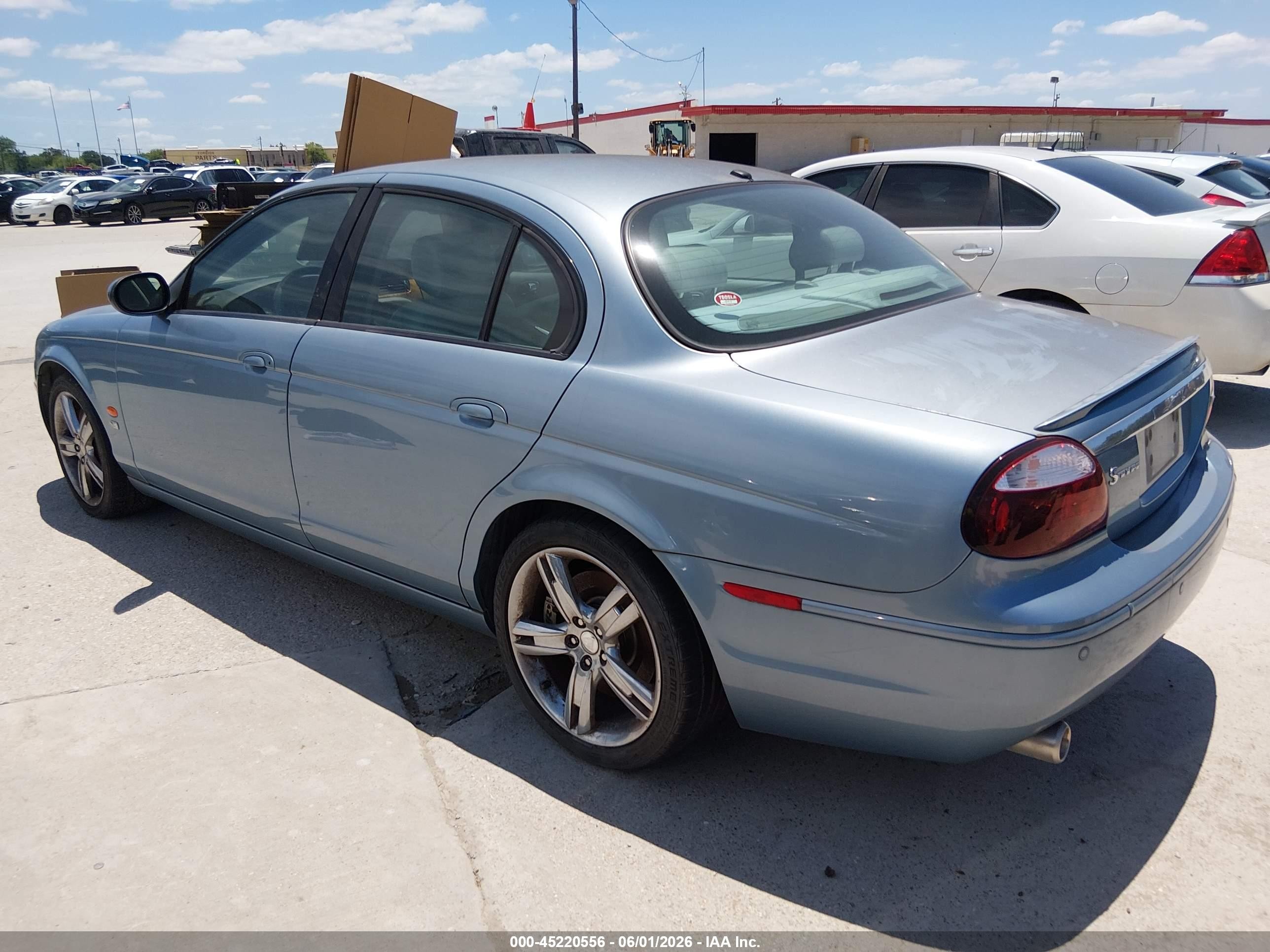 2006 Jaguar S-type 4.2l V8 R Light Blue vin: SAJWA03C261N64329